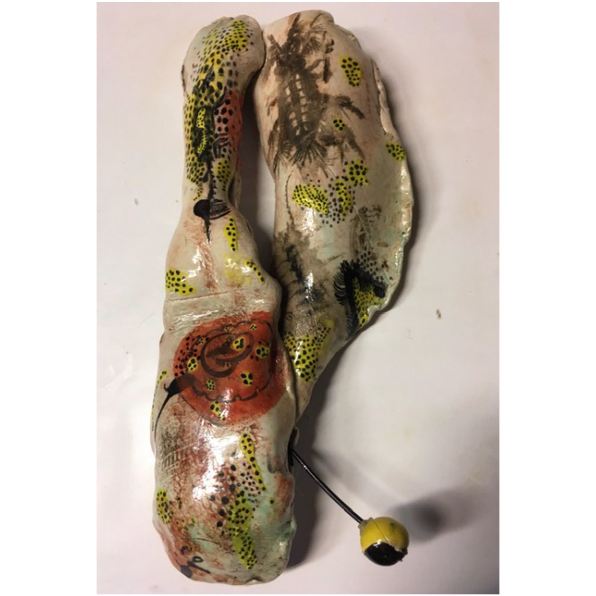 Swarm -13 x 5.5 x 2.5”, Ceramic, wire, 2007