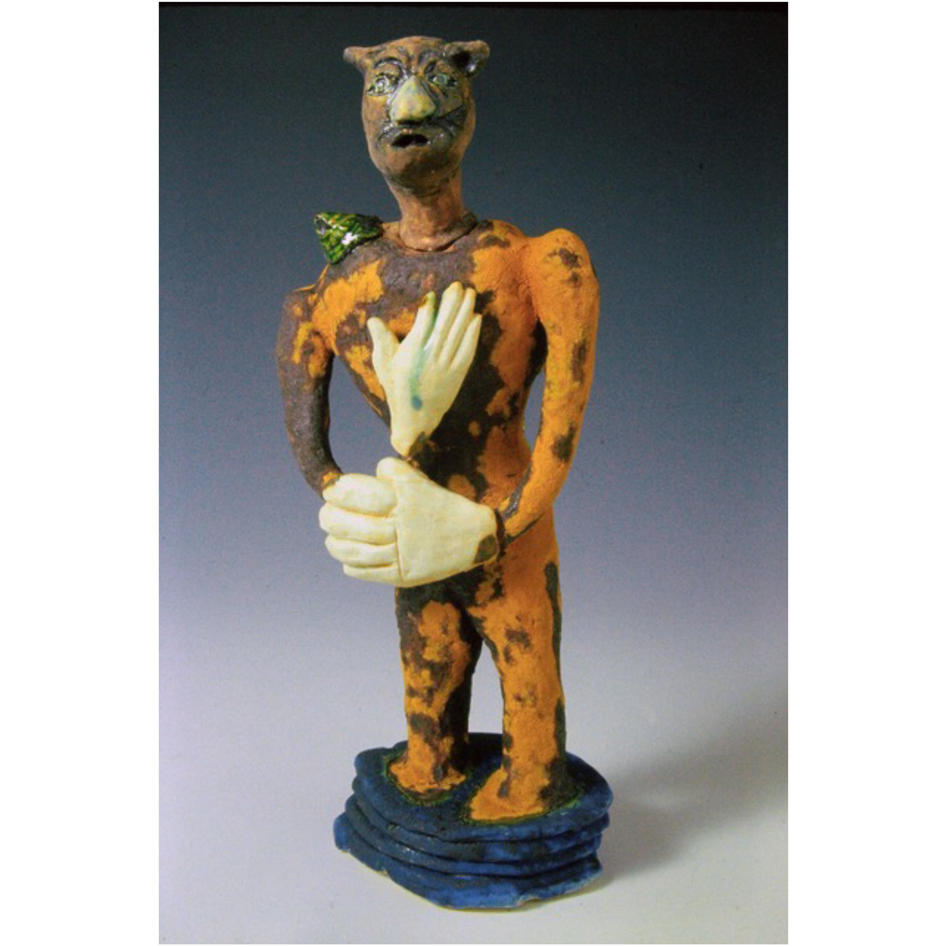 Hand Over Heart- 2006, 12.5 x 5 x 3.5”, 1996