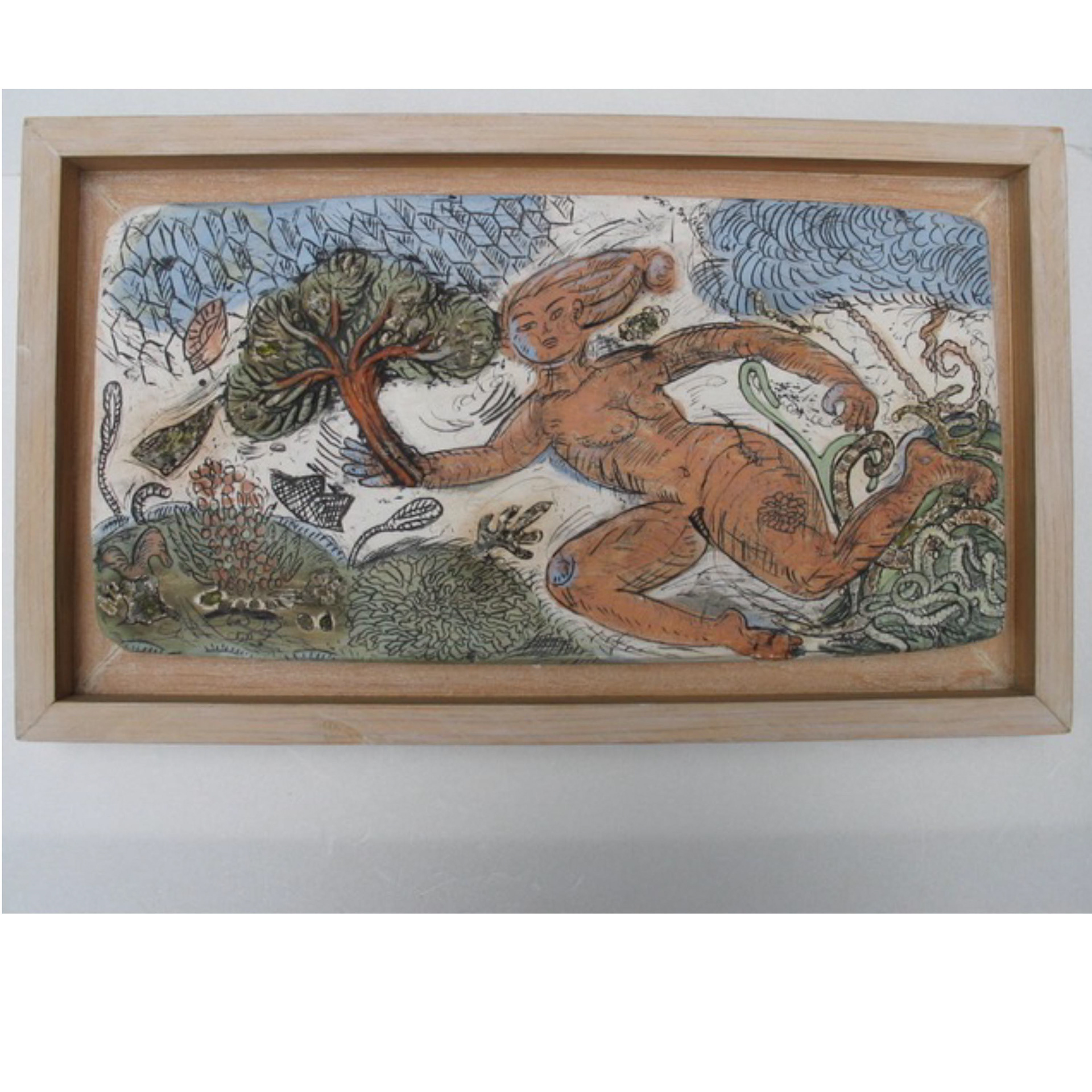 Hurry – 2002, 8 x 13.5 x 1”, ceramic