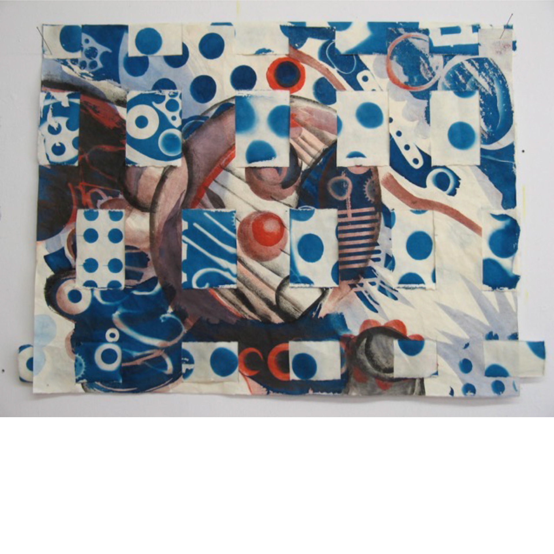 Passing Through– 2014, 22 x 17 “, cyanotype, acrylic wash Okawara paper