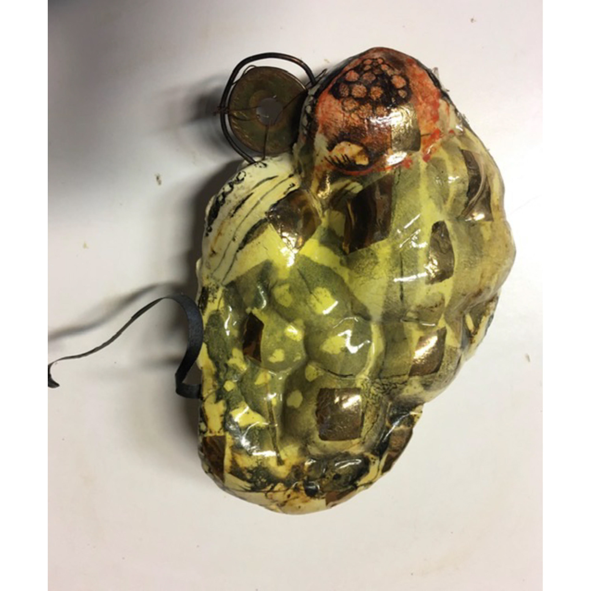 Stinger- 8 x 6 x 2”, 2012, ceramic, wire, and metal