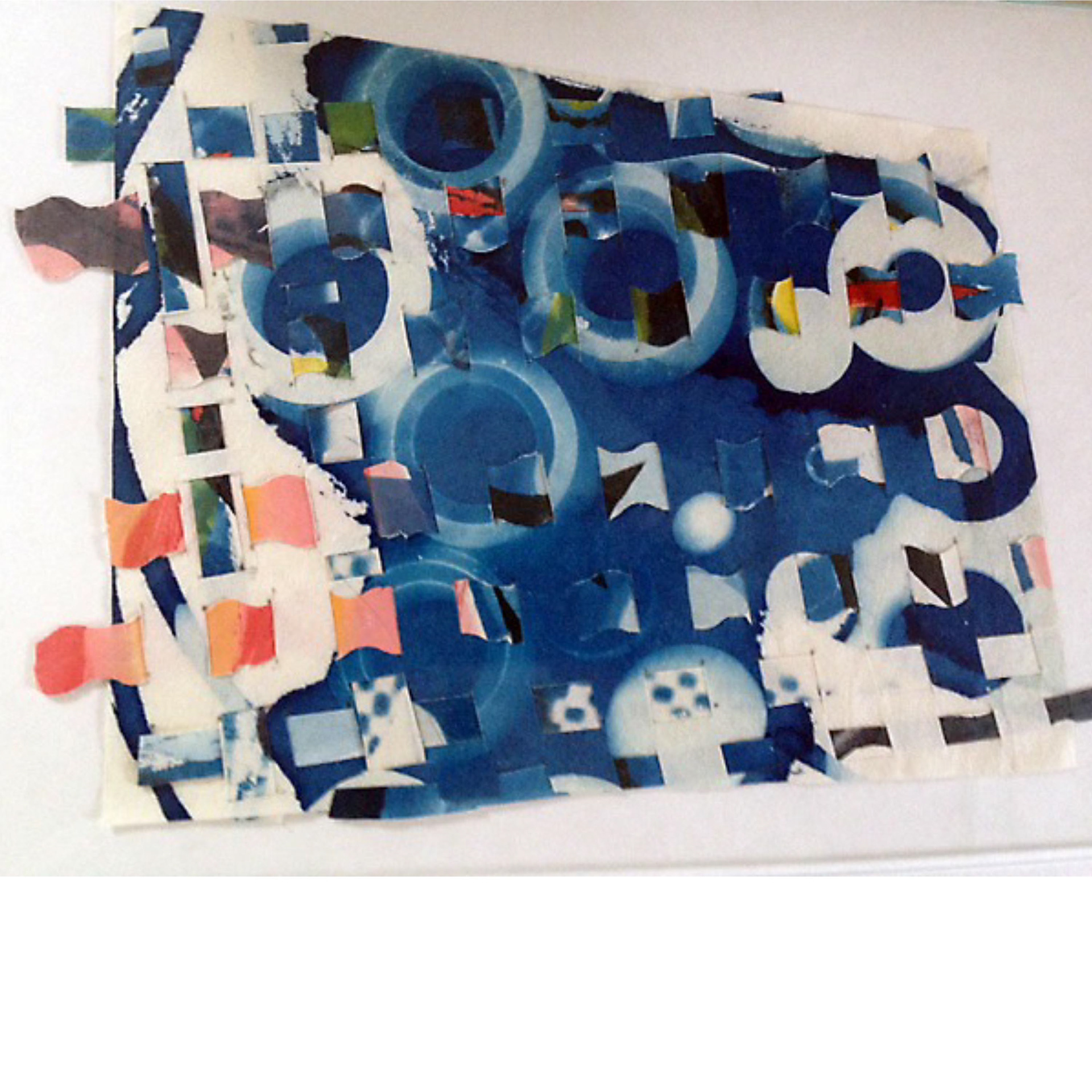 Water Passage- 2014, 7 x 9“, cyanotype, acrylic wash on Arches paper