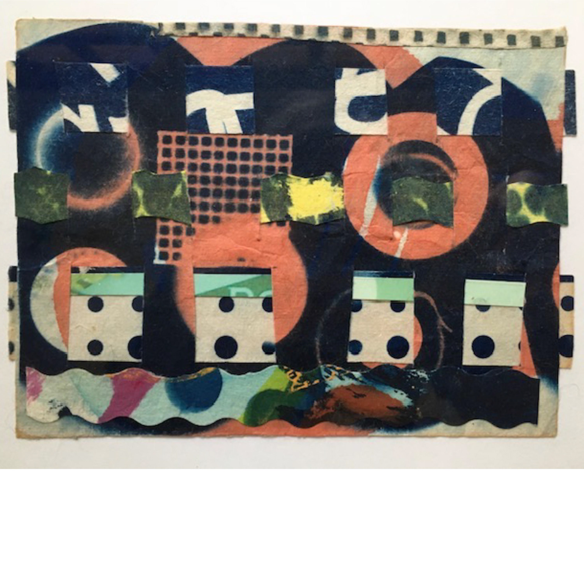 Three Strands- circa 2020, 6.5 x 4. 75”on Okawara paper