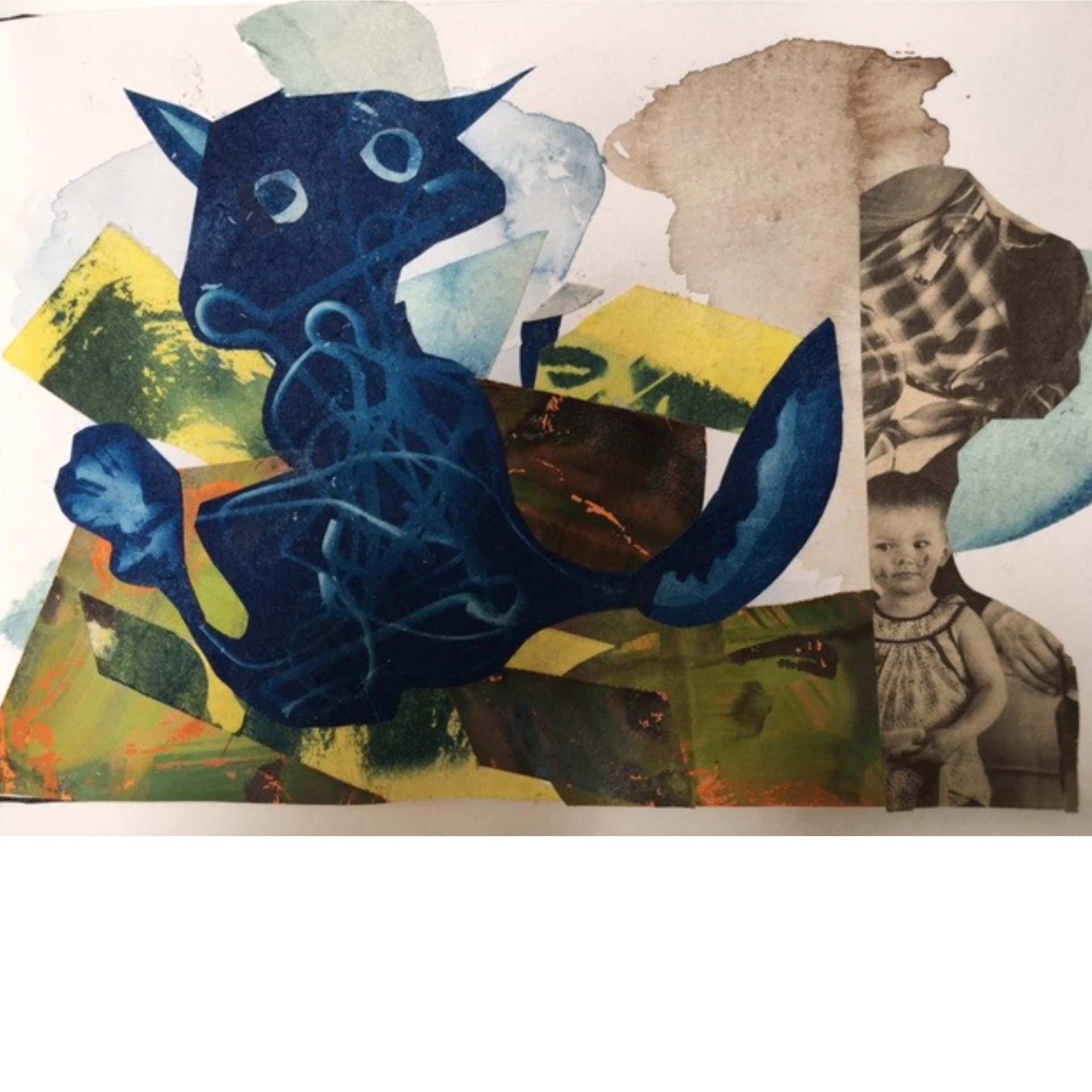 I Like the Likes of You – 2019, 6 x 8”, collage, watercolor, ink