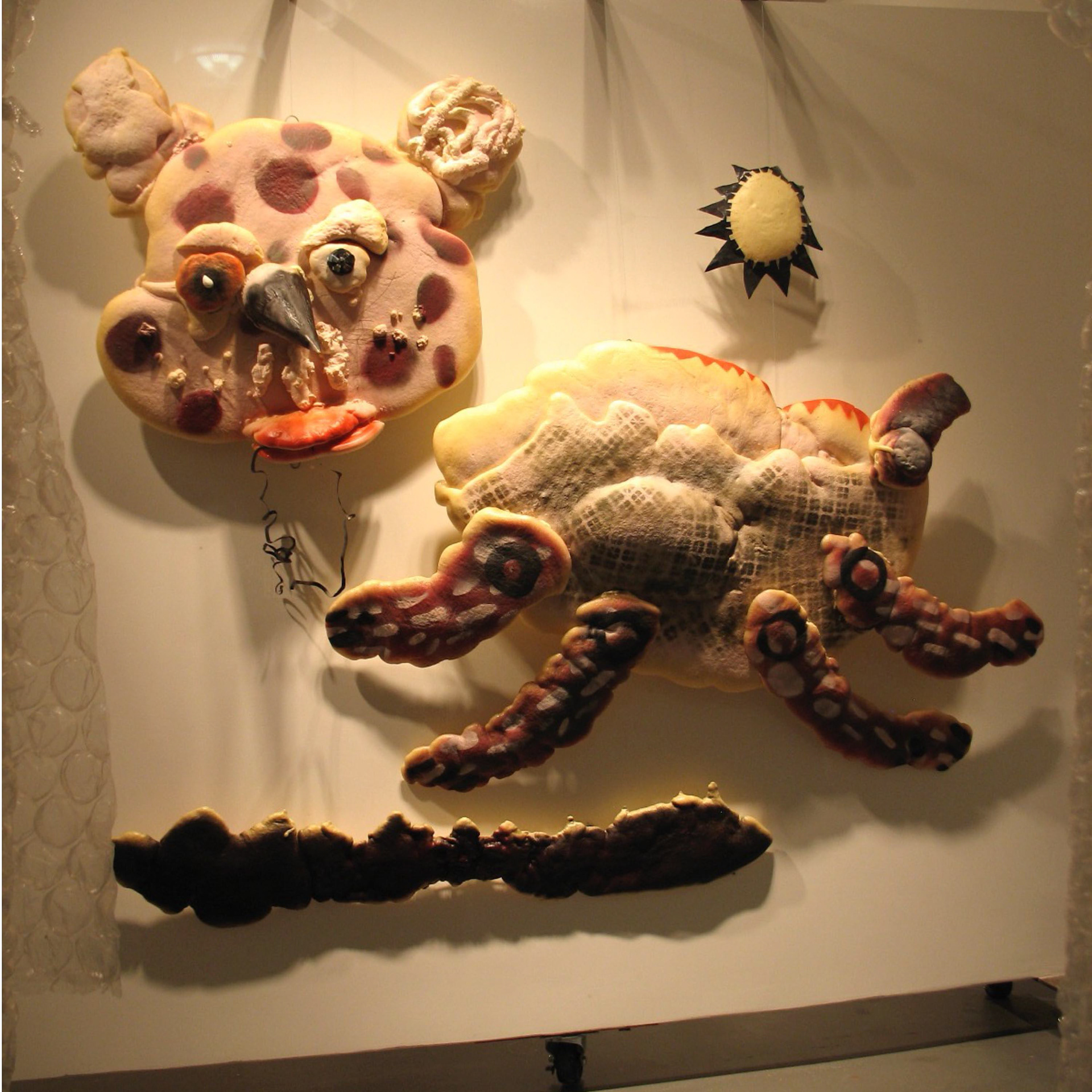 Creature – 2009, acrylic, foam, spray, wire, 6 x 6 x 1’, A.I.R. Gallery, NYC