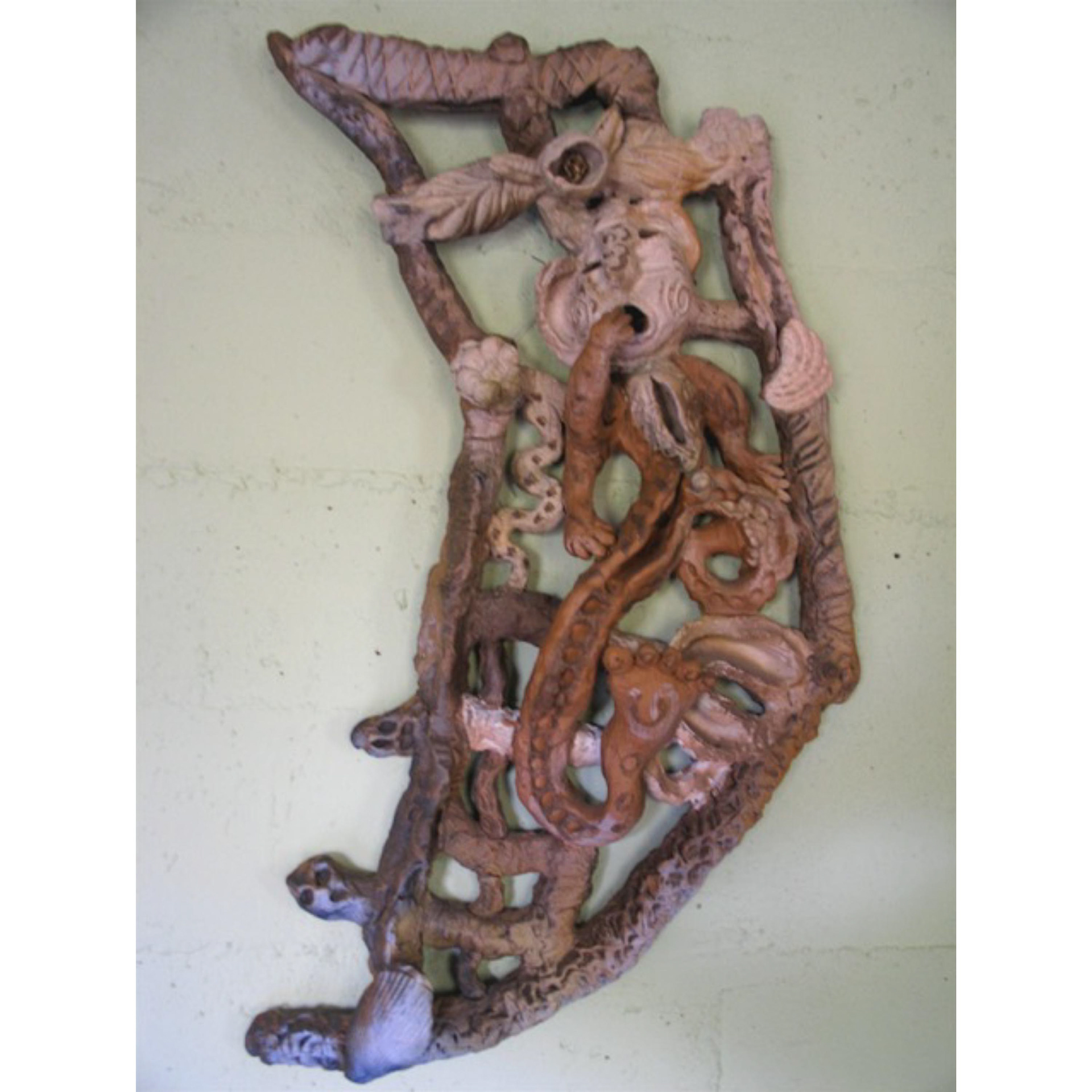 Monkey God – 31 x 20 x 5”, ceramic, 1994