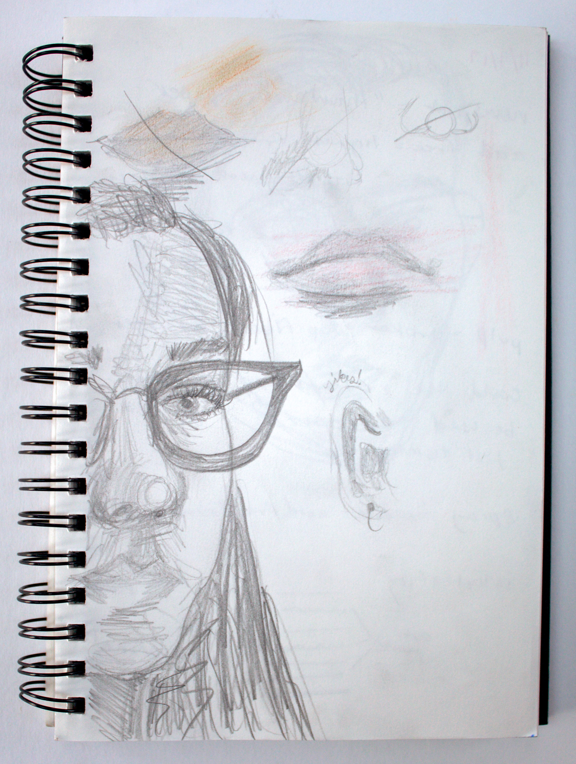 Self portrait sketch.