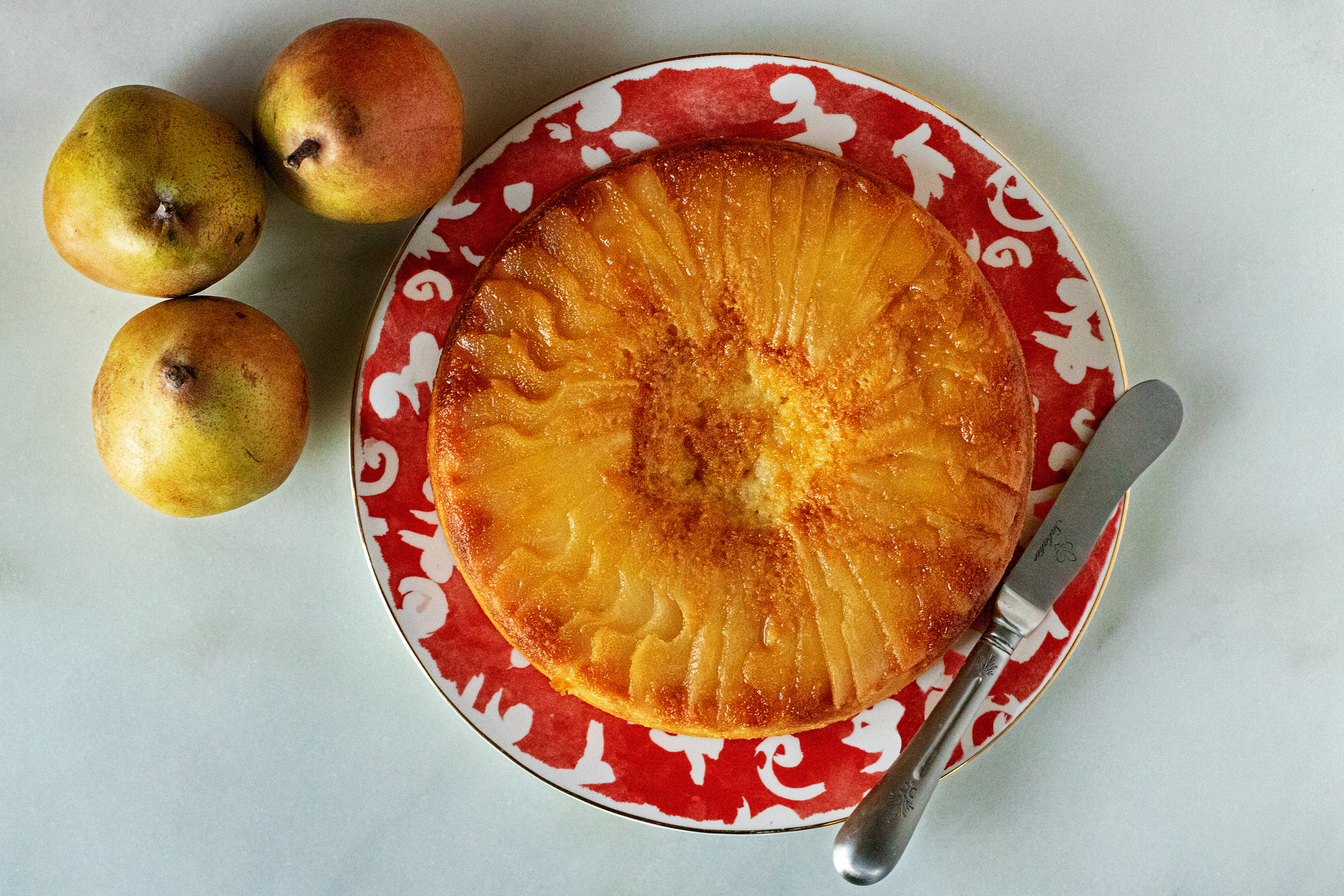 pear upside down tart