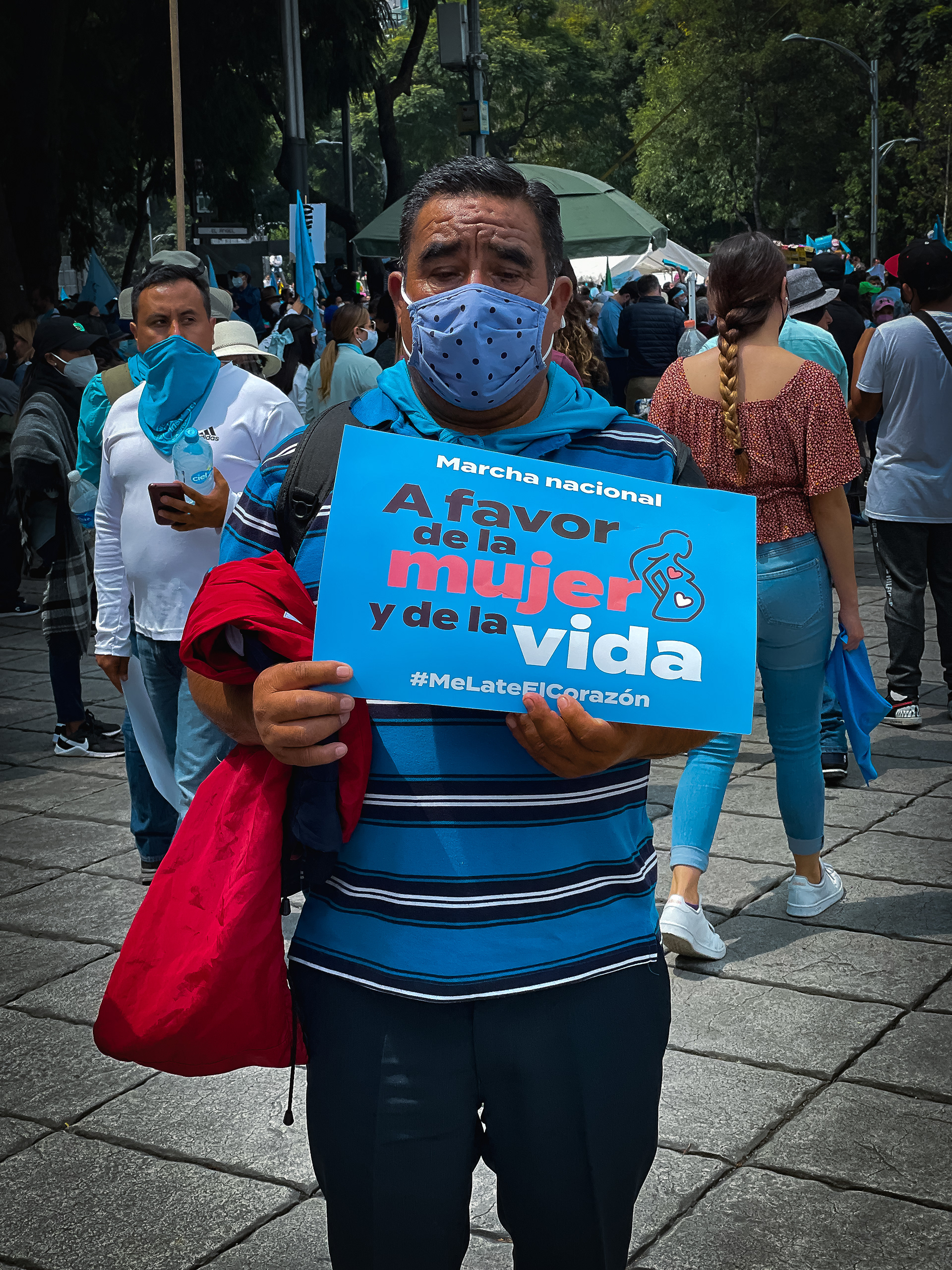 Mitin pro vida en glorieta del ángel de la independencia (2021)