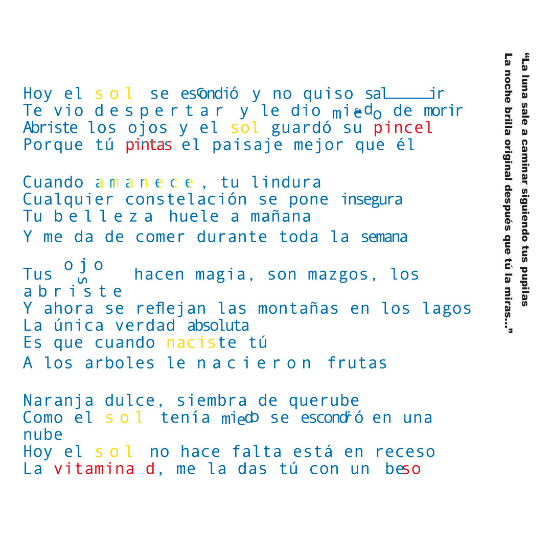 Ojos color de sol. Calle 13