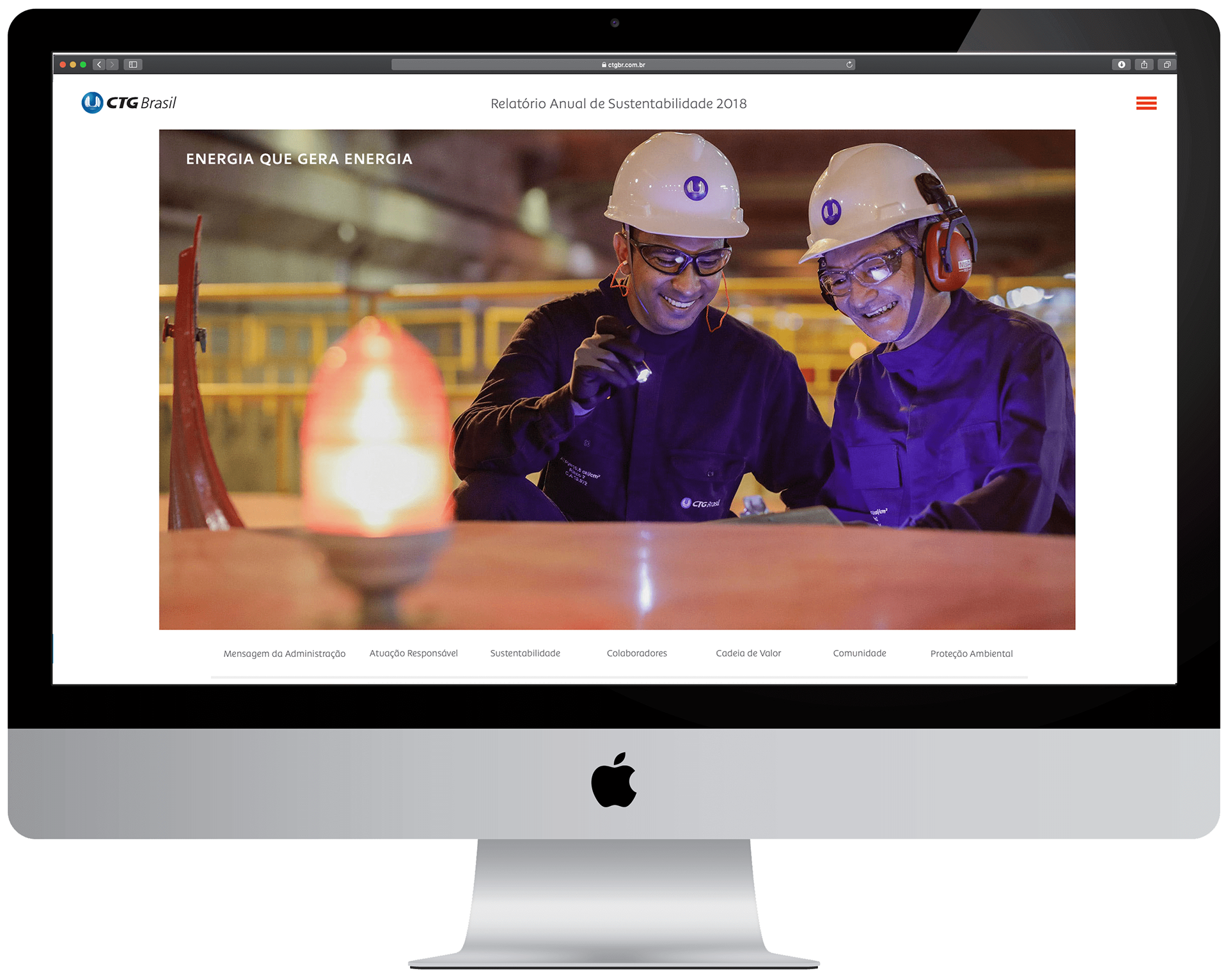 Site Relatório Anual CTG Brasil 2018