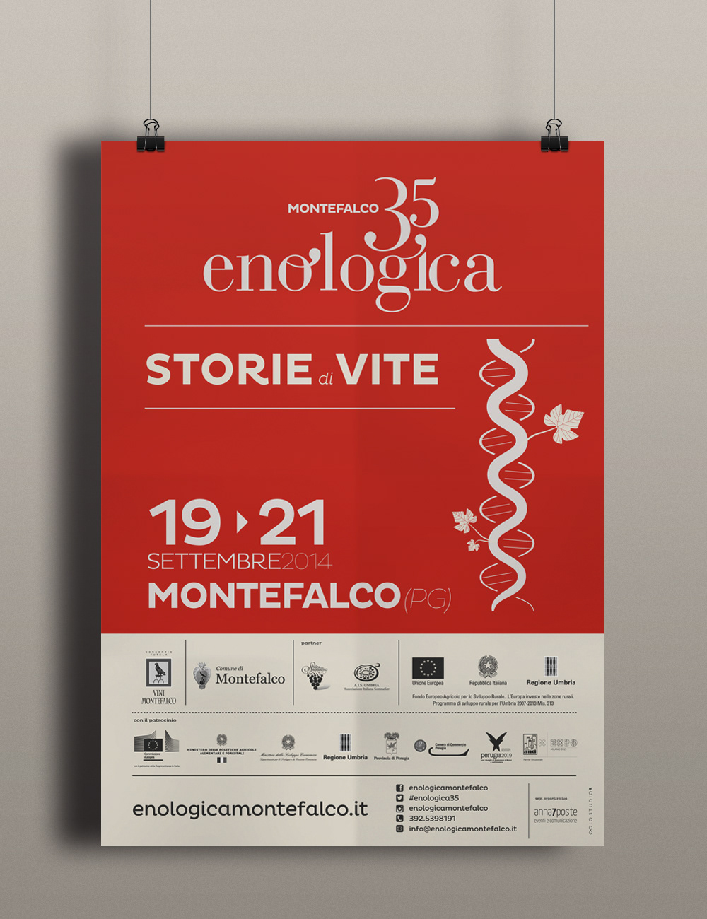poster, enologica, wine event, sagrantino, montefalco, italian wine, branding