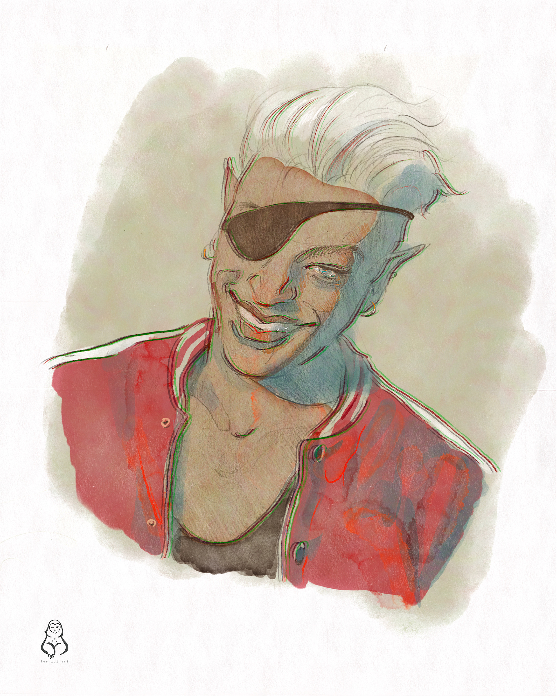 Cocky Half-elf Fighter