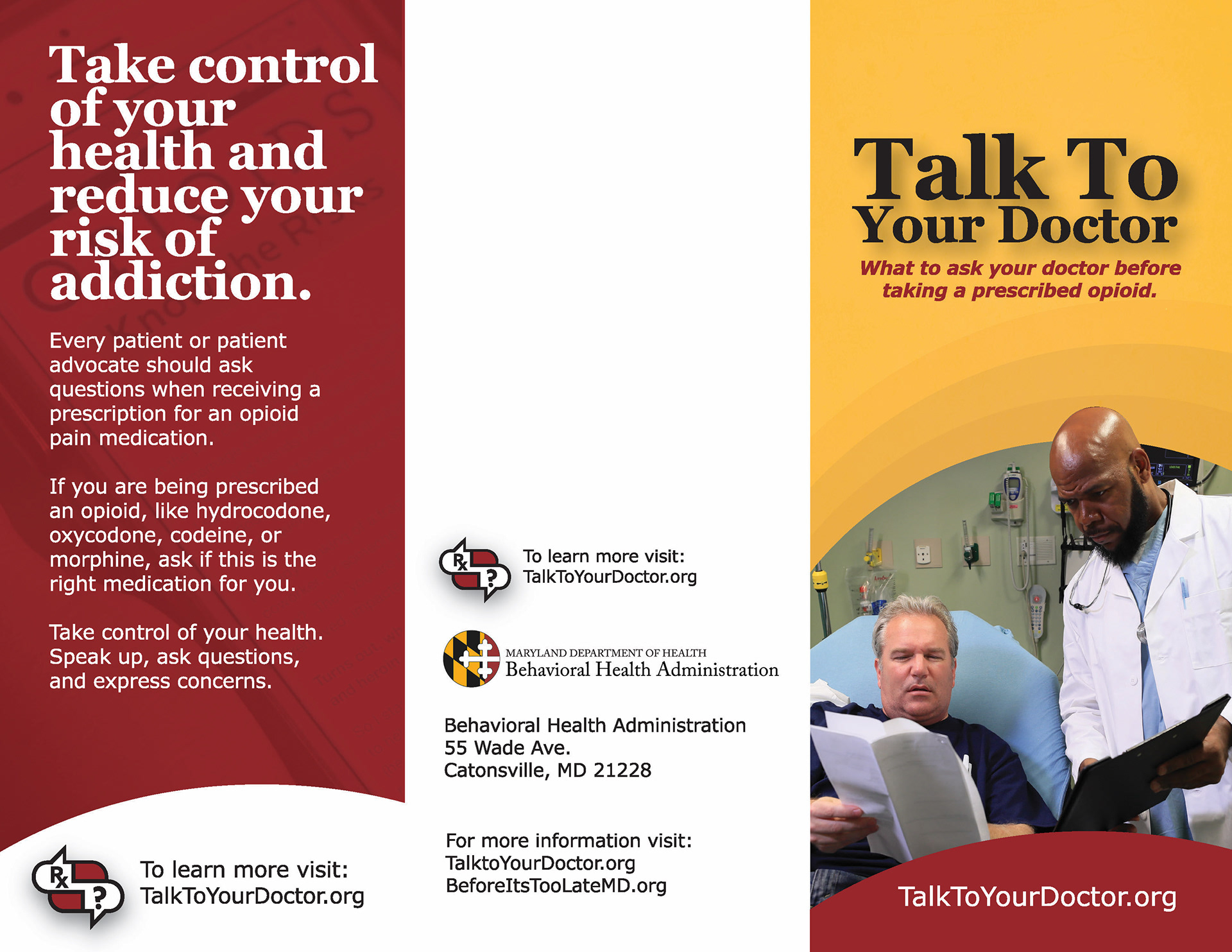 Brochure (shown flat)