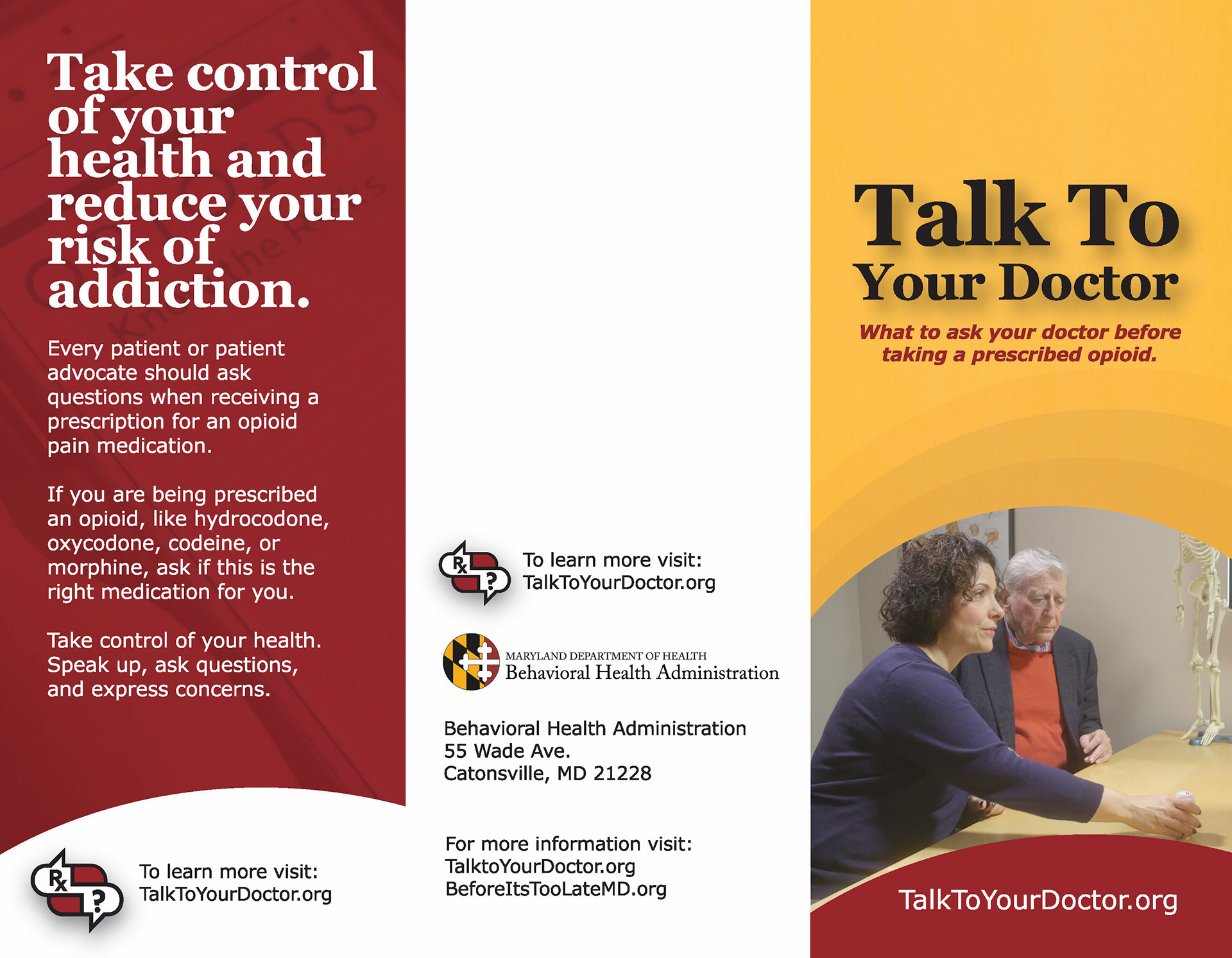 Brochure alternate (shown flat)