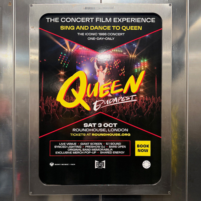 Outdoor posters, London.