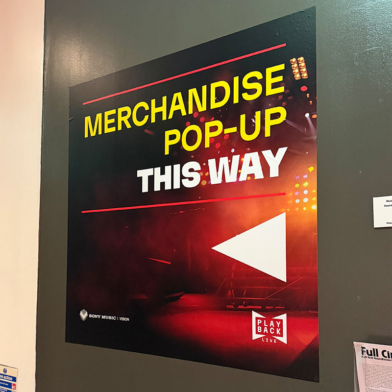 In-venue directional signage