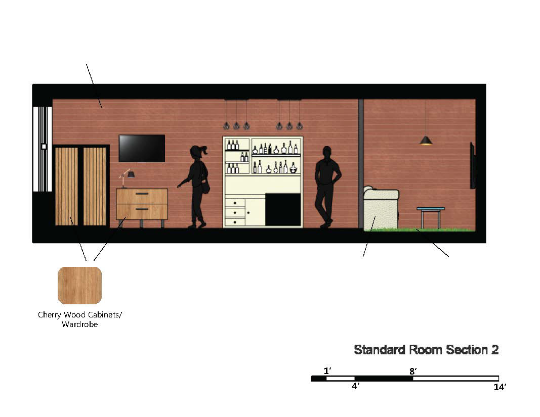Standard Room Longitudinal Section