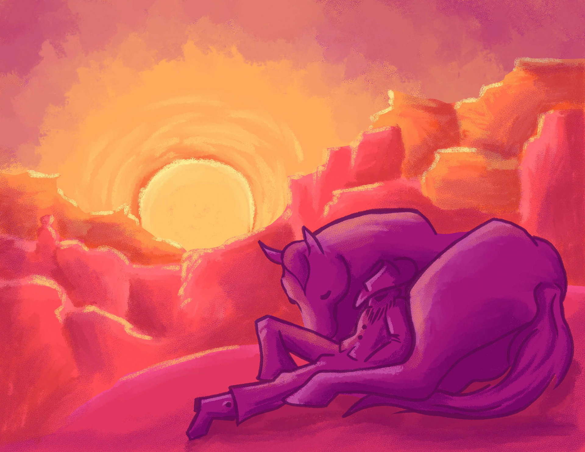 Quiet Cowboy Sunrise