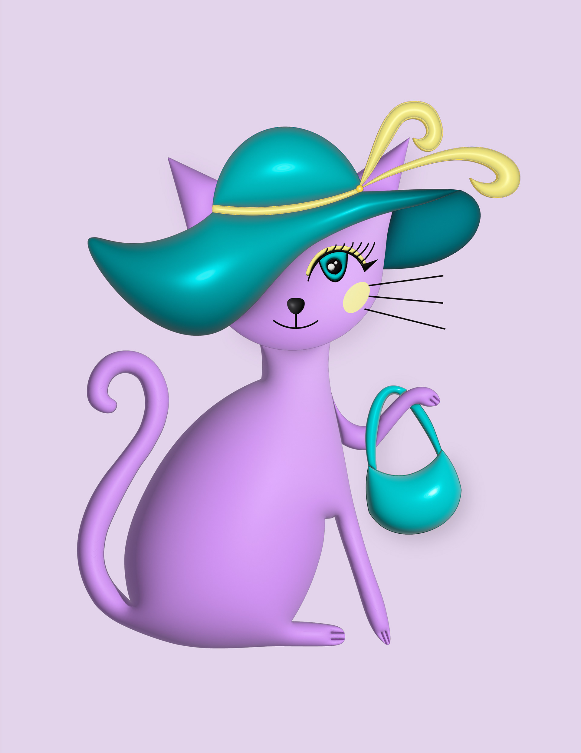 3D Primary Kitty