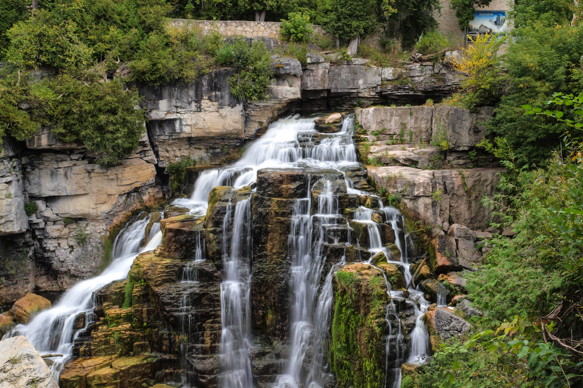 Inglis Falls is located south of Owen Sound, Ontario.