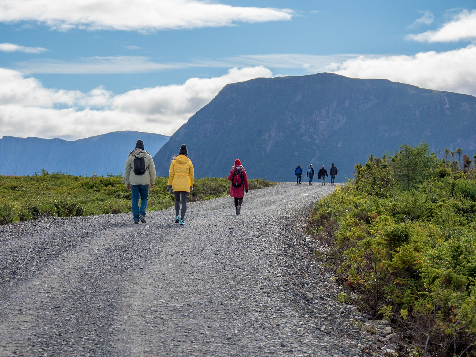 Hiking along the trails in Gors Morne, Newfoundland.