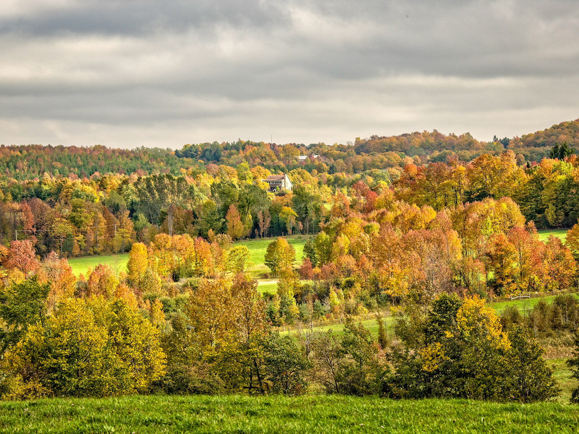 A typical fall day in Grey County filled with brilliant colors.