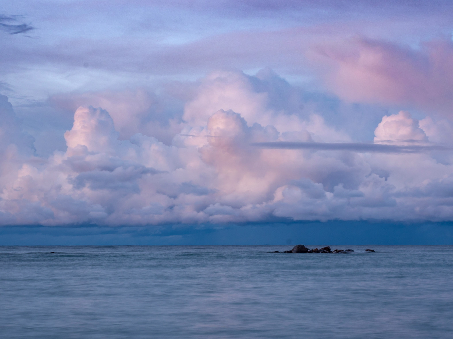 Evening clouds over Georgian Bay in Southern Ontario.