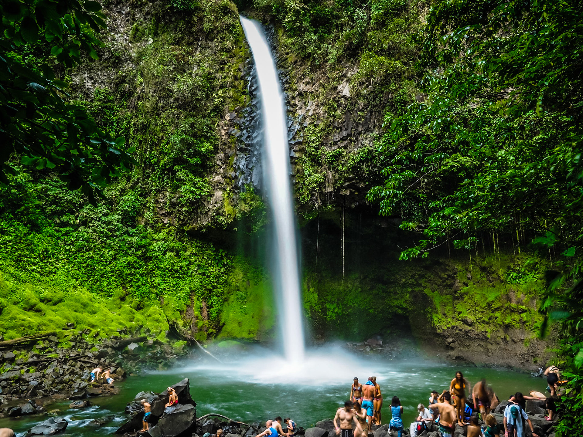 La Fortuna Falls is in central Costa Rica.