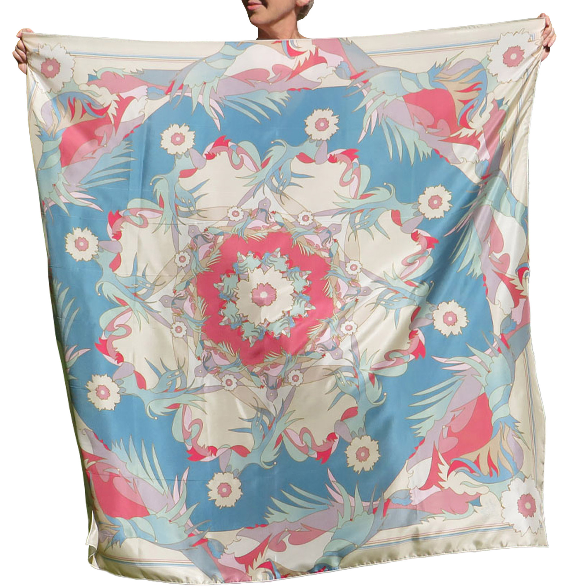Silk Scarf - Artwork: Teacup Summer