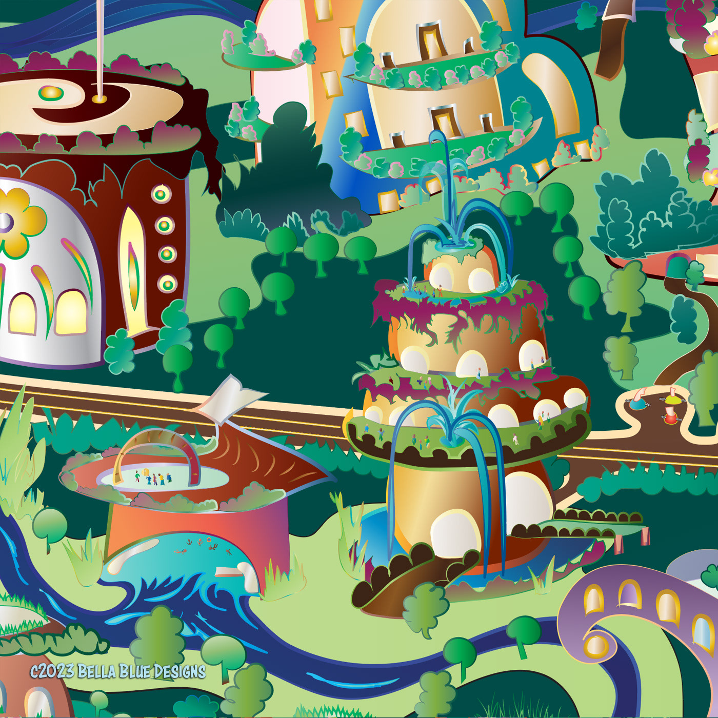 Detail of Envision Town