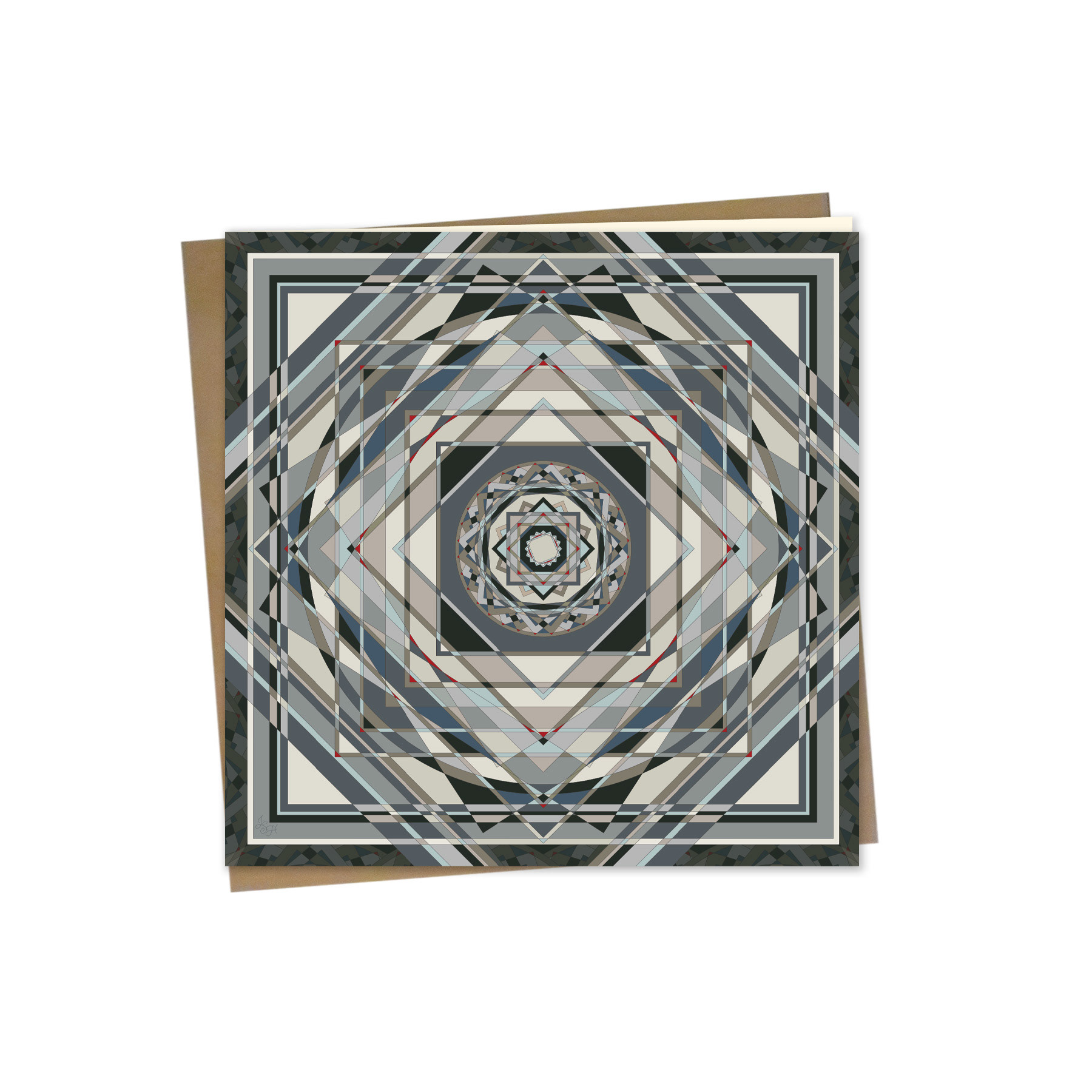 Bamboo Greeting Card with Kraft Envelope: Breathe