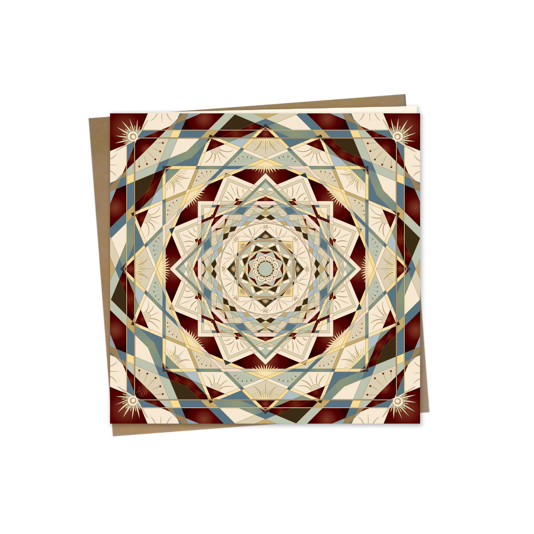 Bamboo Greeting Card with Kraft Envelope: Celebration
