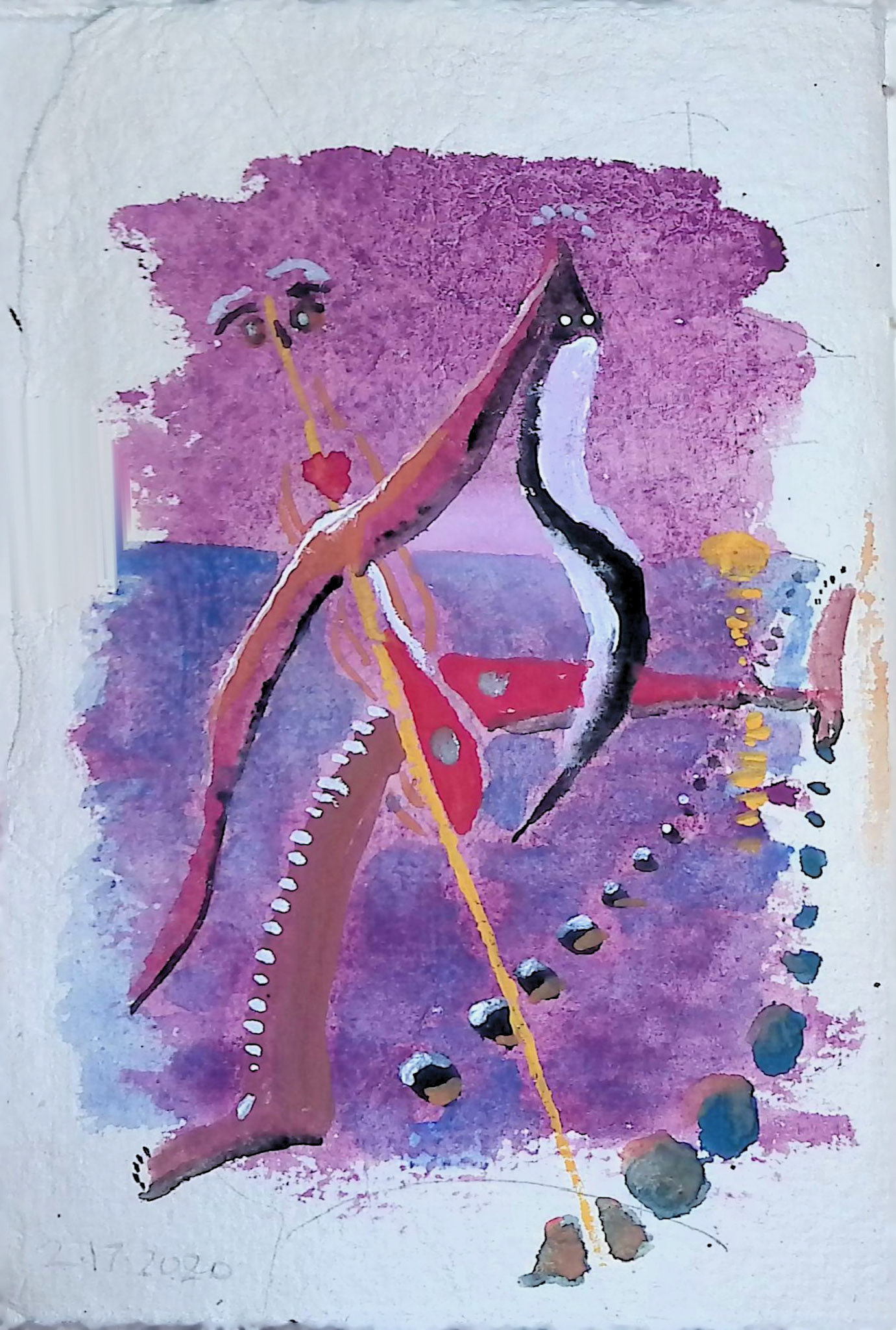 Gouache in Journal