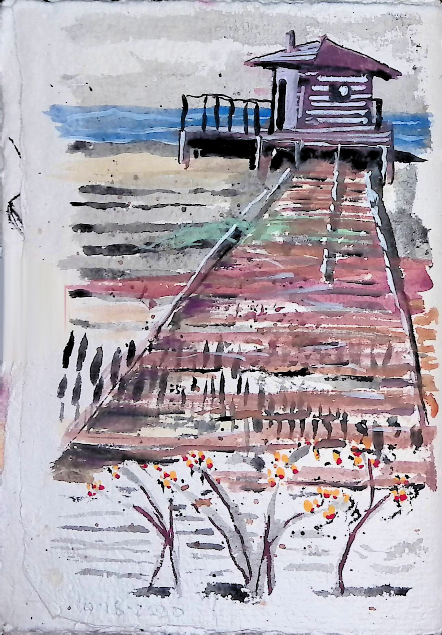 Gouache in Journal