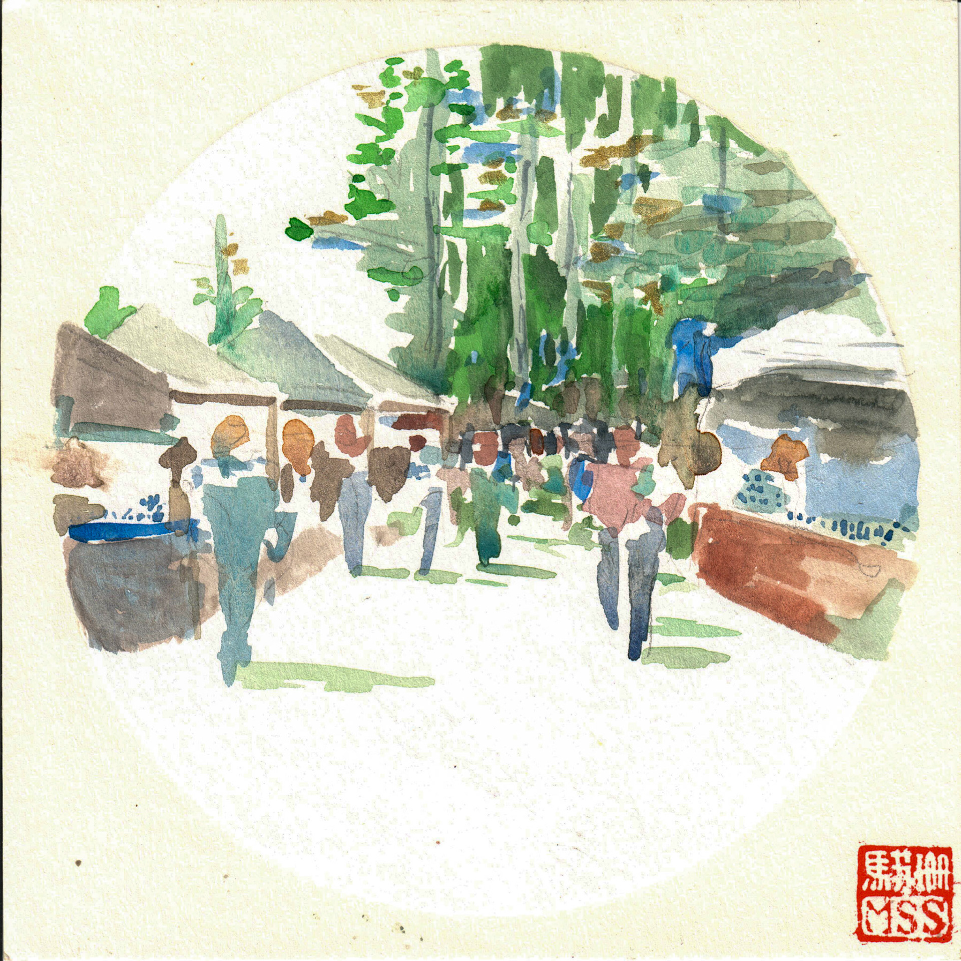 6"x6" watercolor on watercolor paper