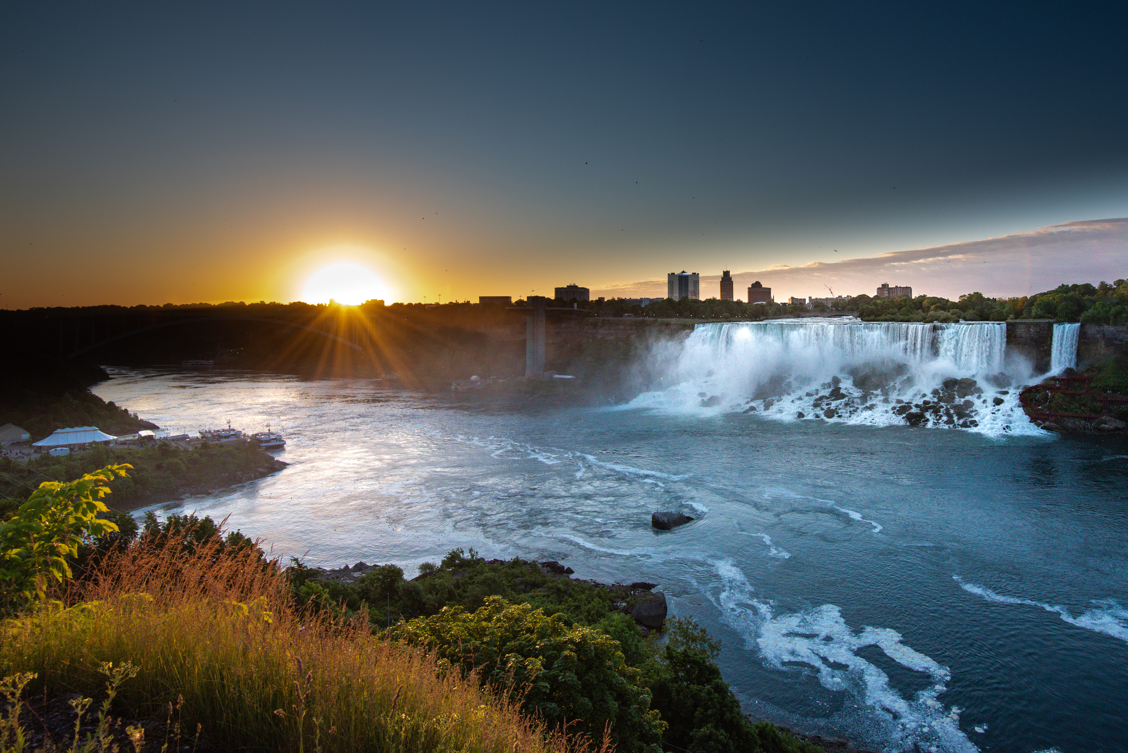 Sunrise over Niagara Falls, ON