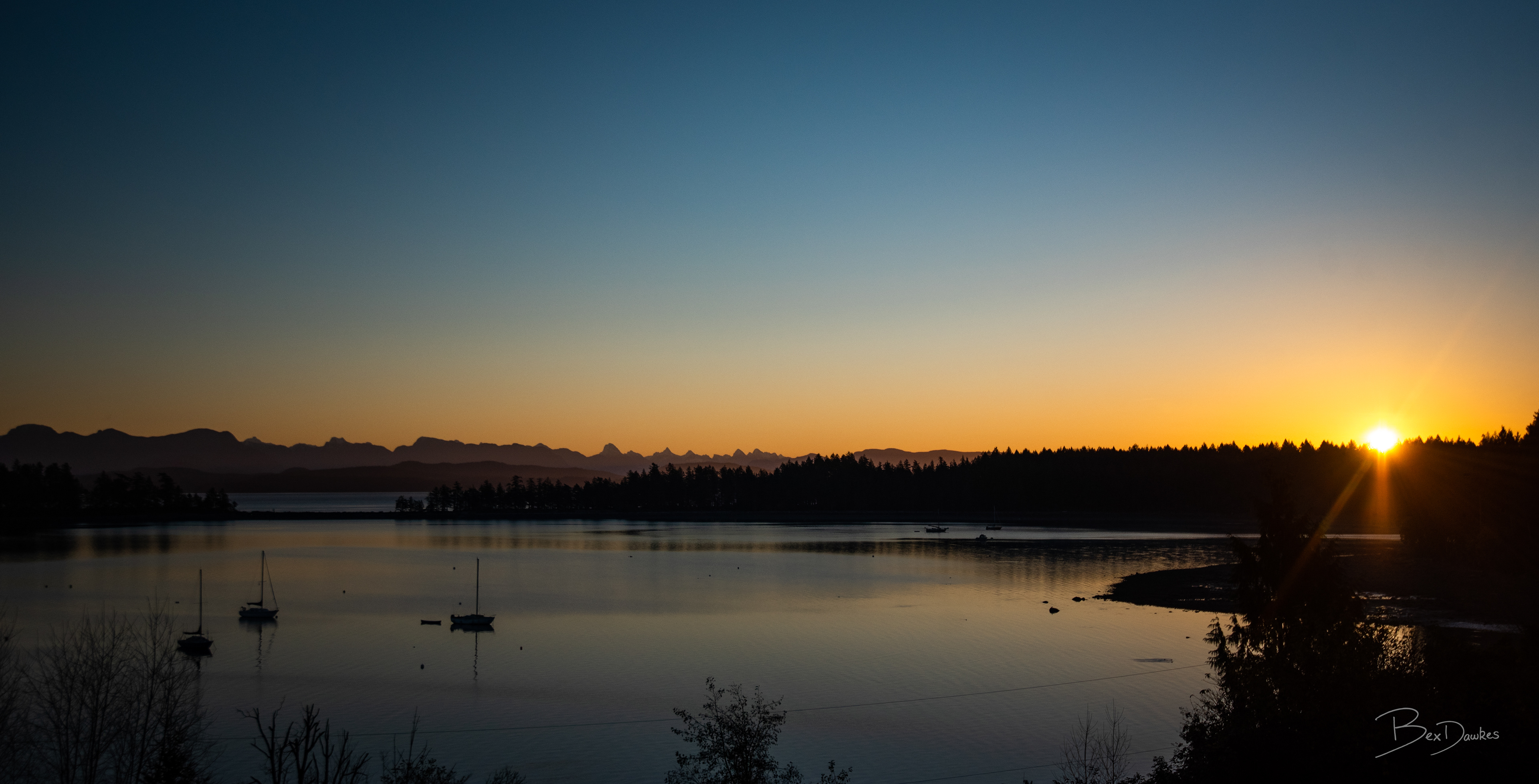 Sunrise on Quadra Island, BC