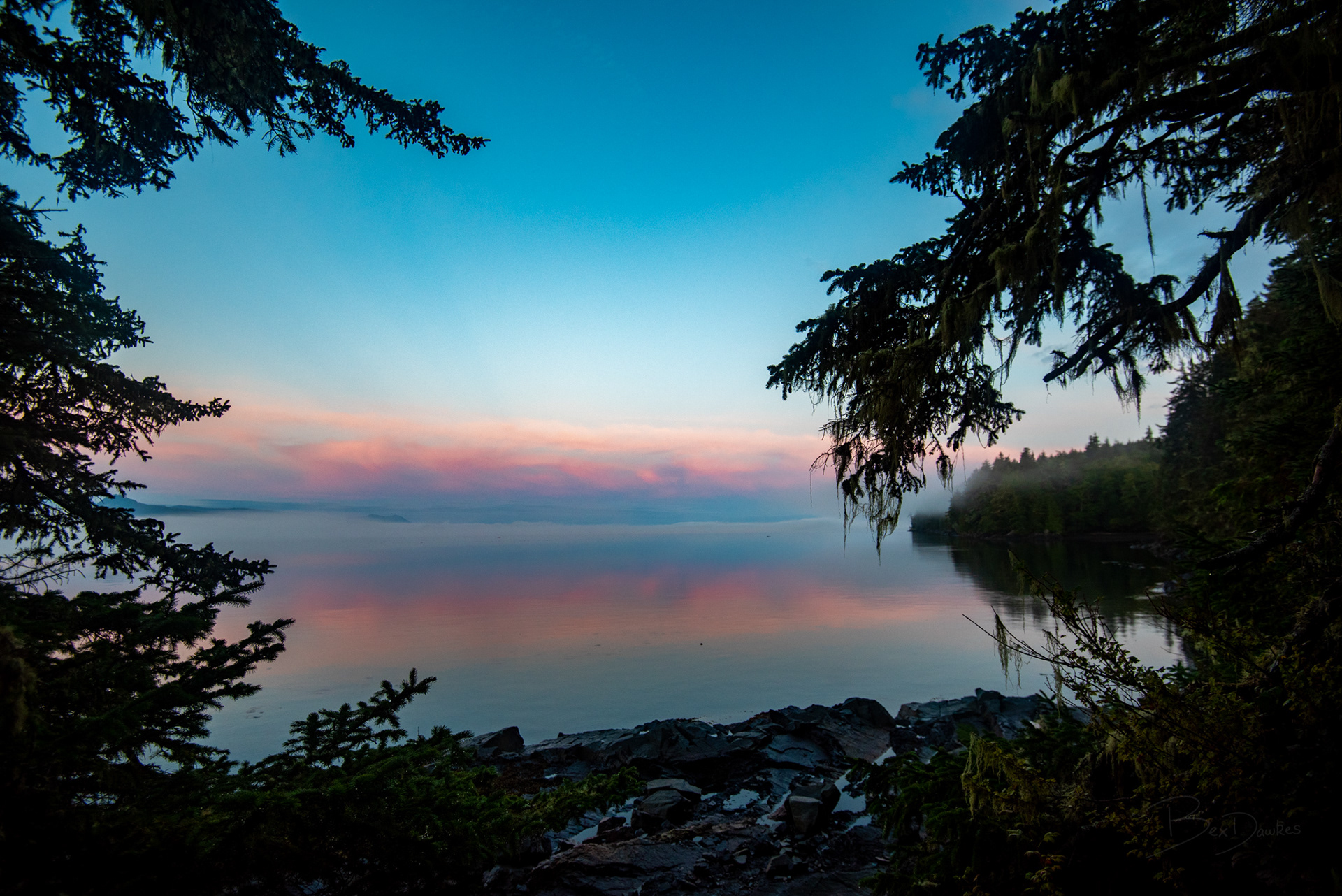 Sunrise from Swanson Island, BC
