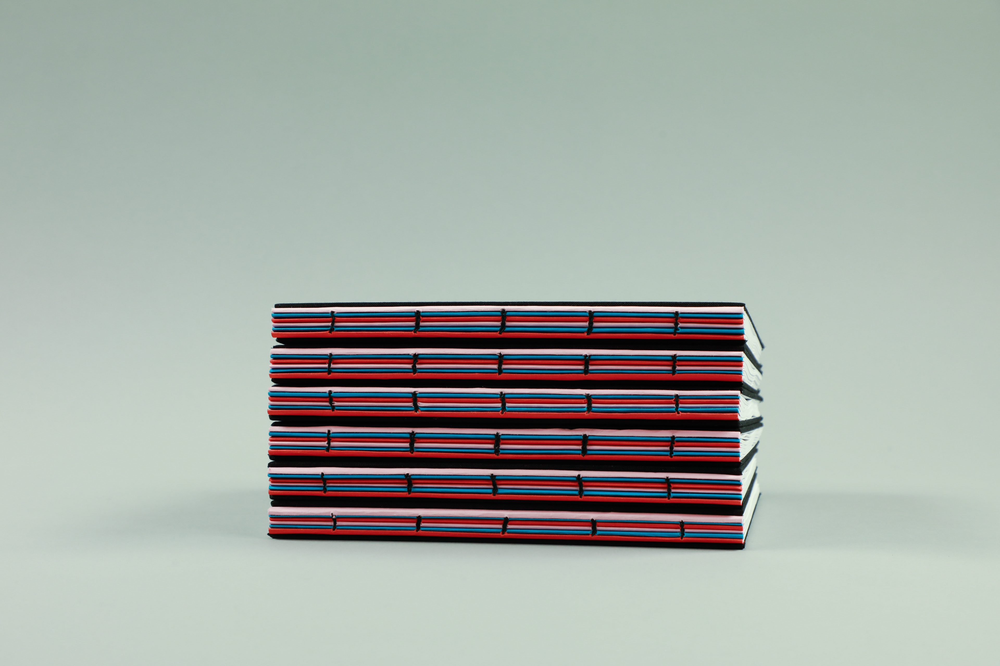 binding anf spine detail of the notebooks