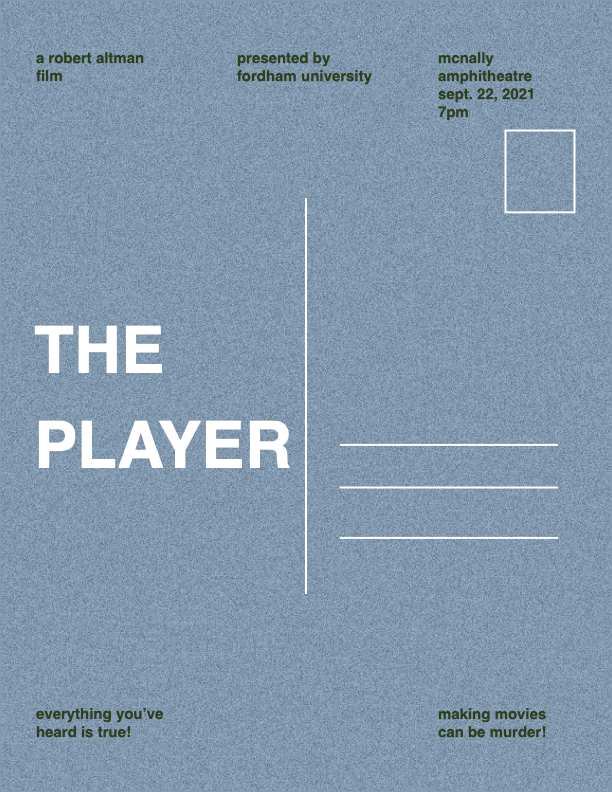 movie poster for robert altman's 'the player'