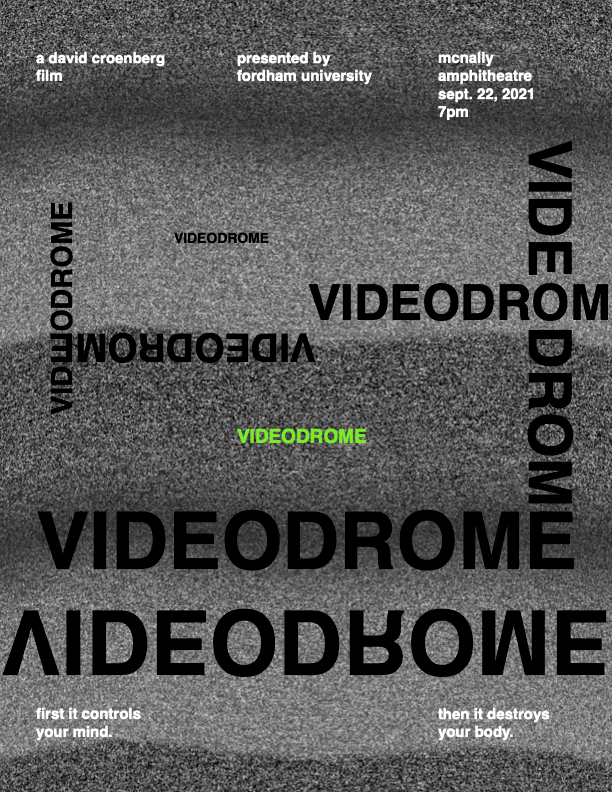 movie poster for david croenberg's 'videodrome'