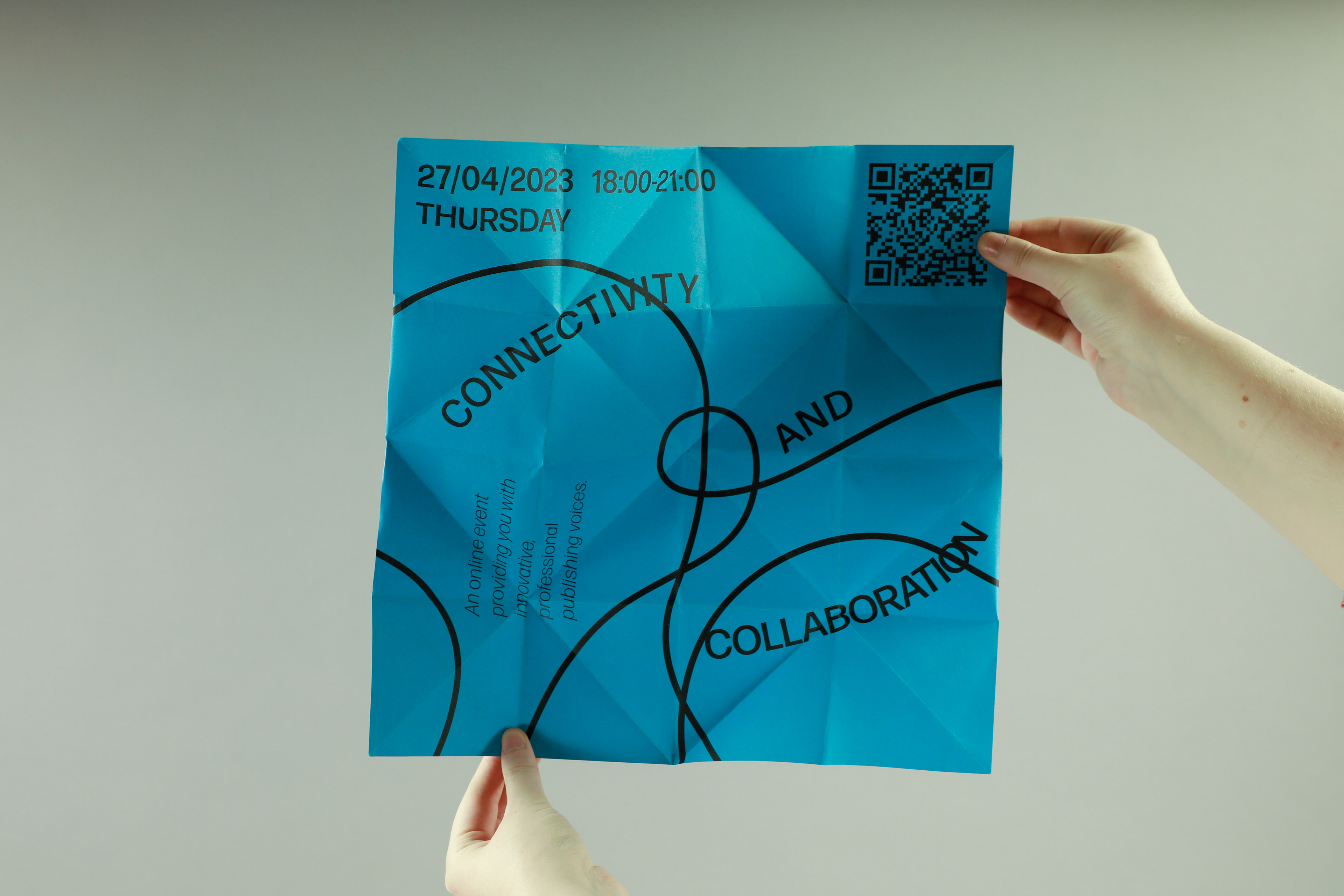 blue fortune teller undone to show the poster