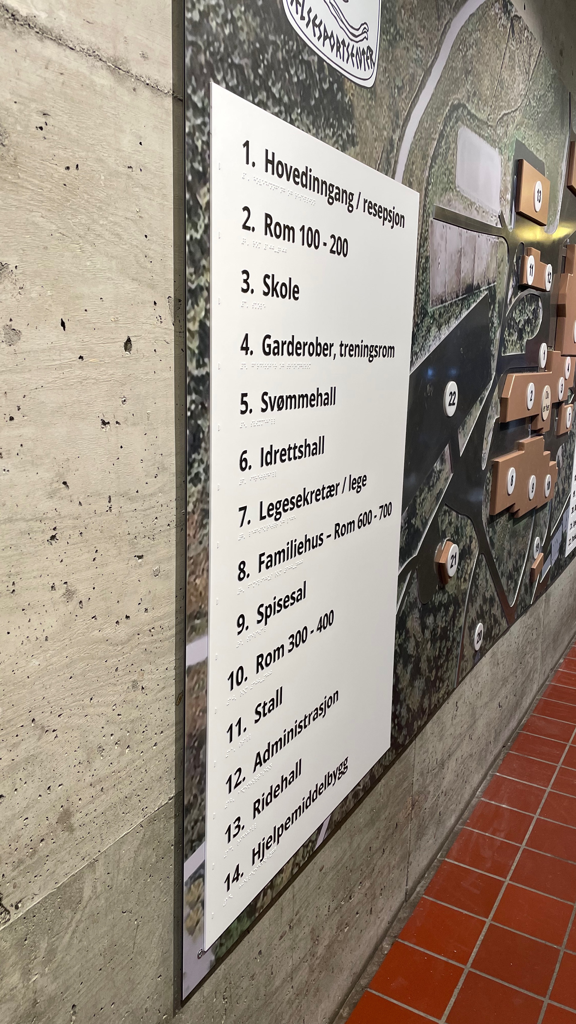 Taktilt områdekart (Beitostølen)