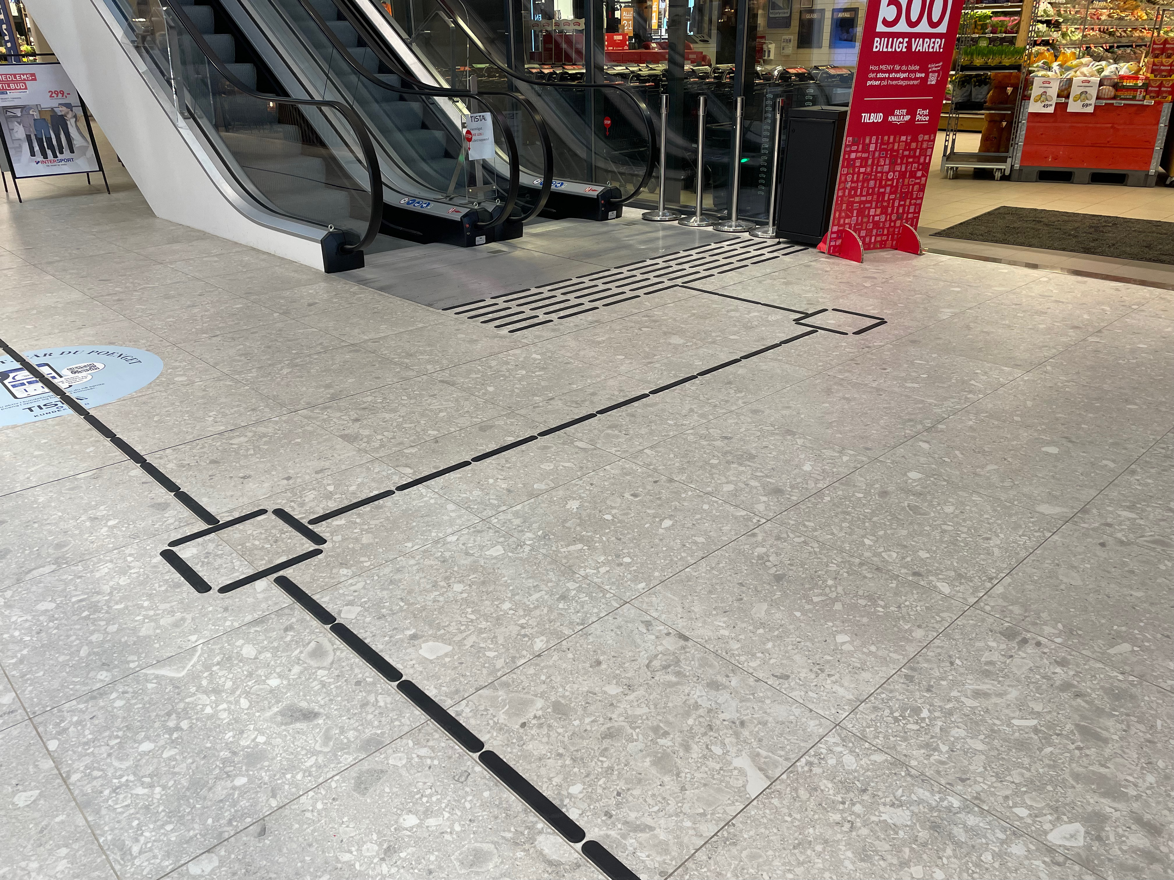 Taktile ledelinjer (Halden)