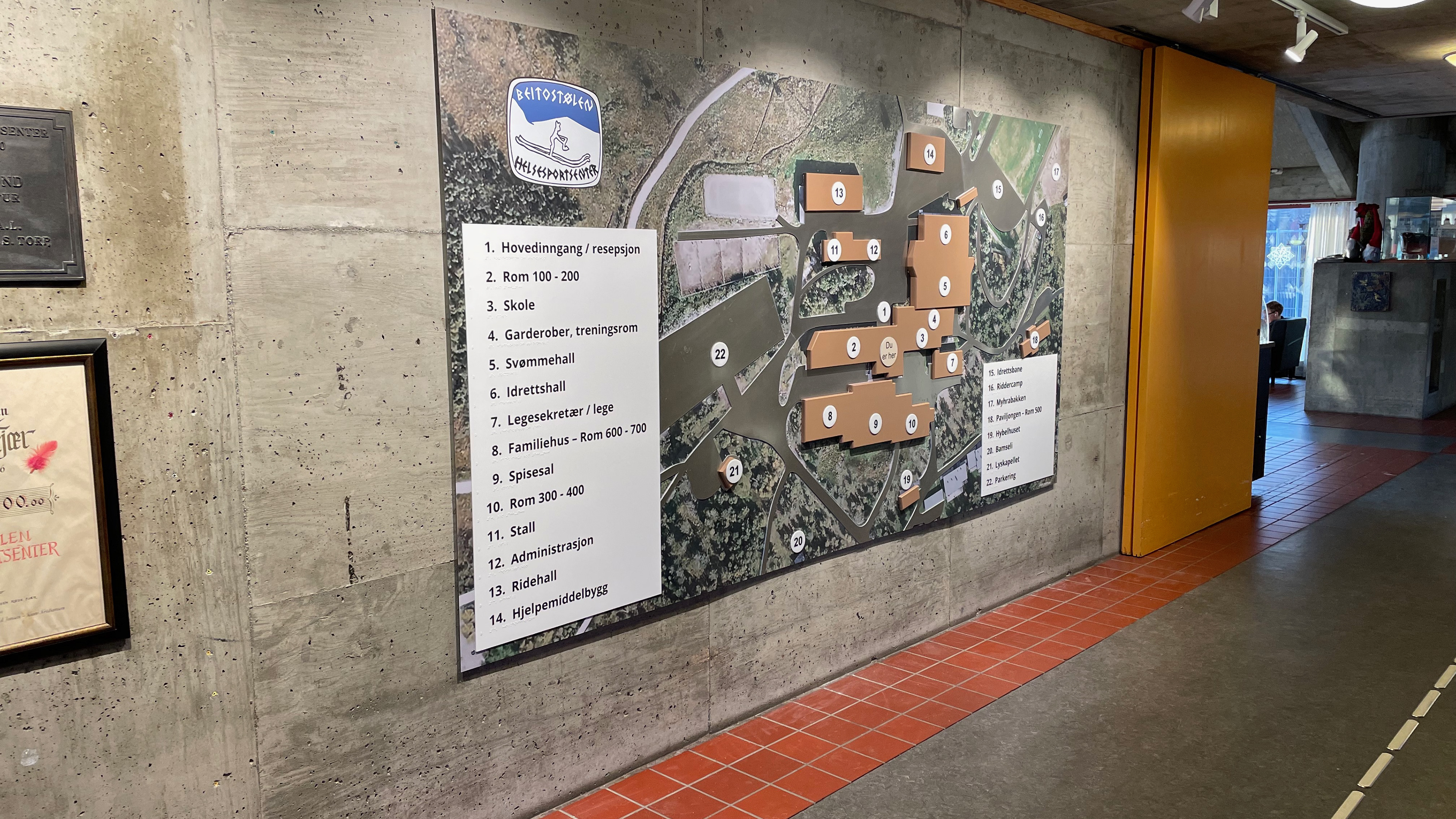 Taktilt områdekart (Beitostølen)