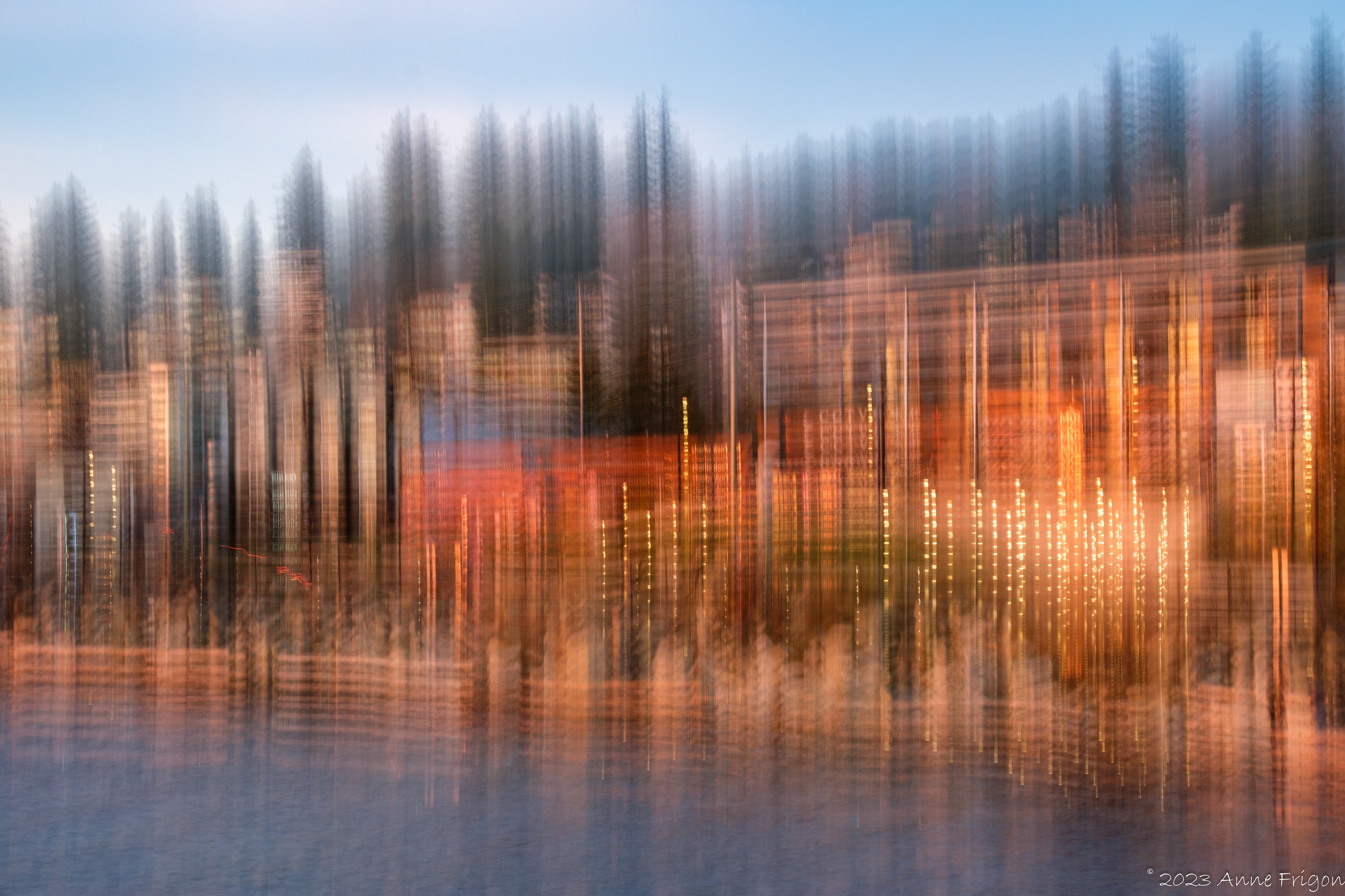 Glow - Waterfront Reflects Colourful Sunset