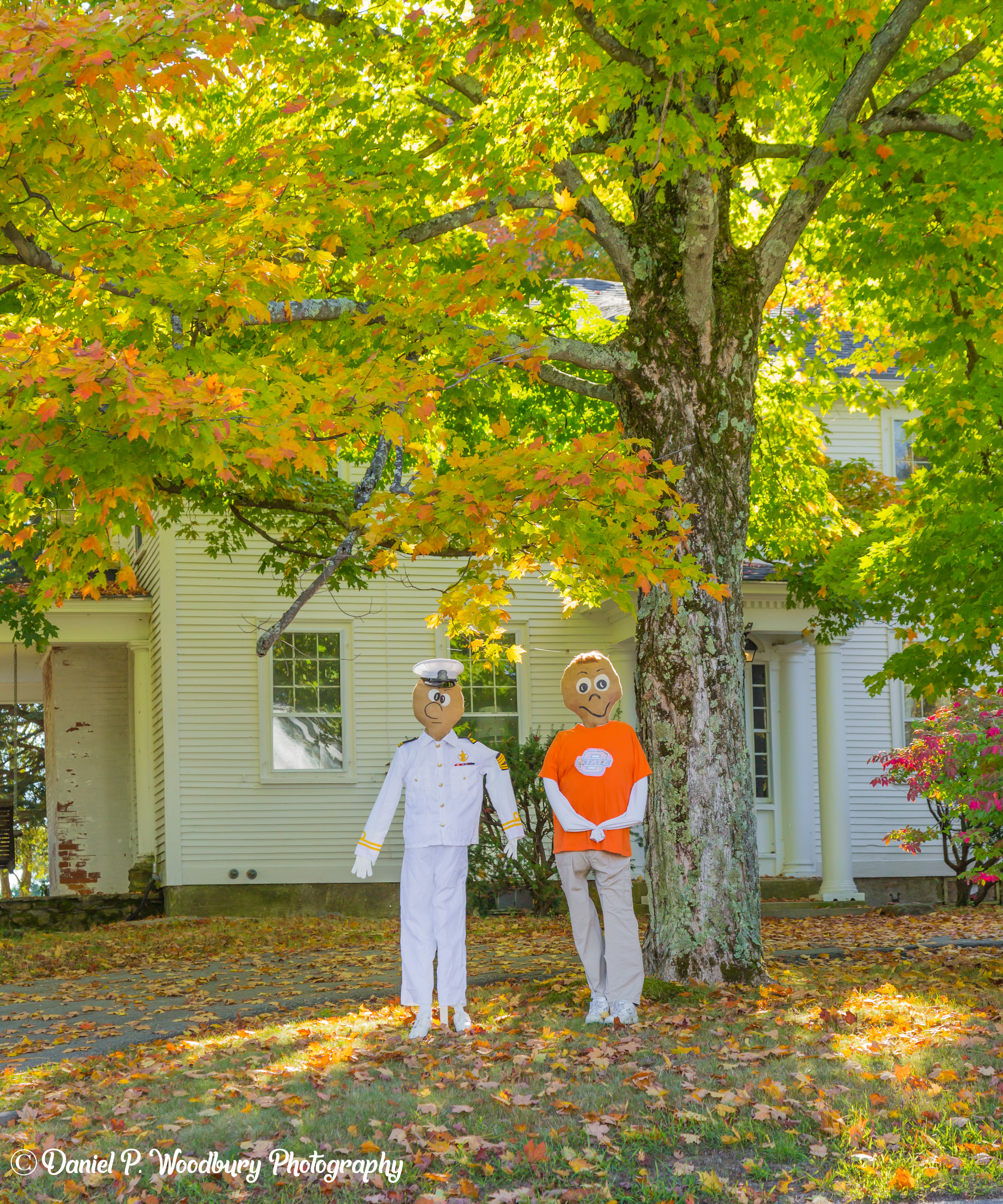 Navy Seal & Son Scarecrows
