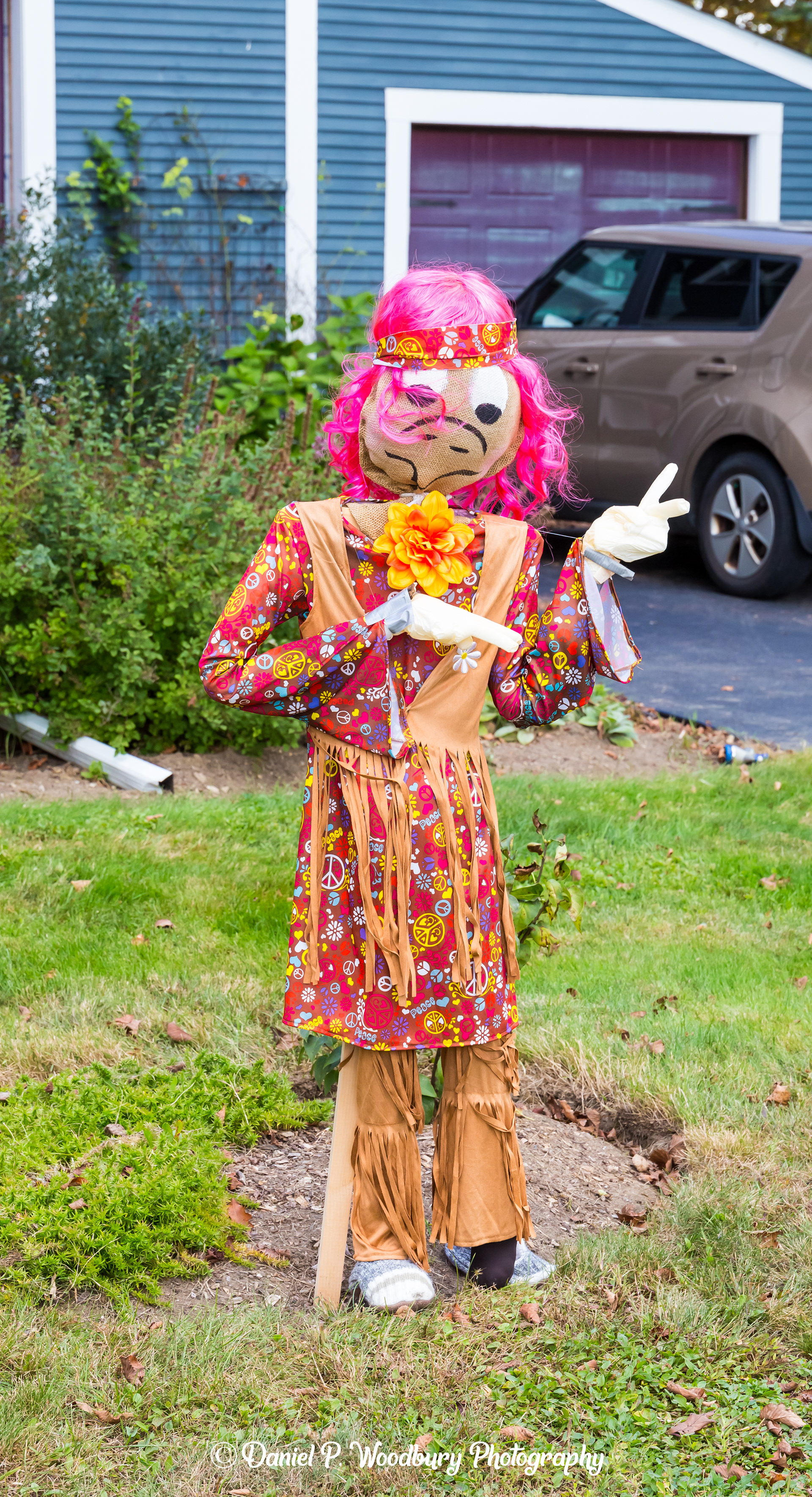 Hippie Gal Scarecrow