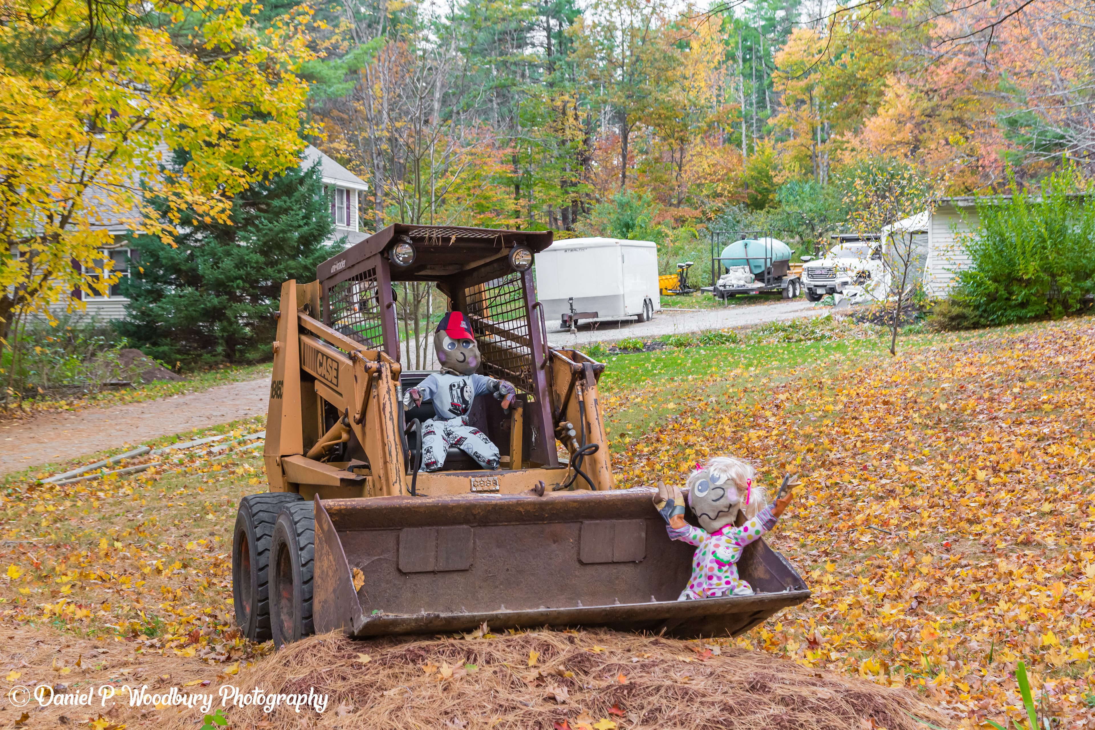 Tractor Driver & Kid Scarecrows
